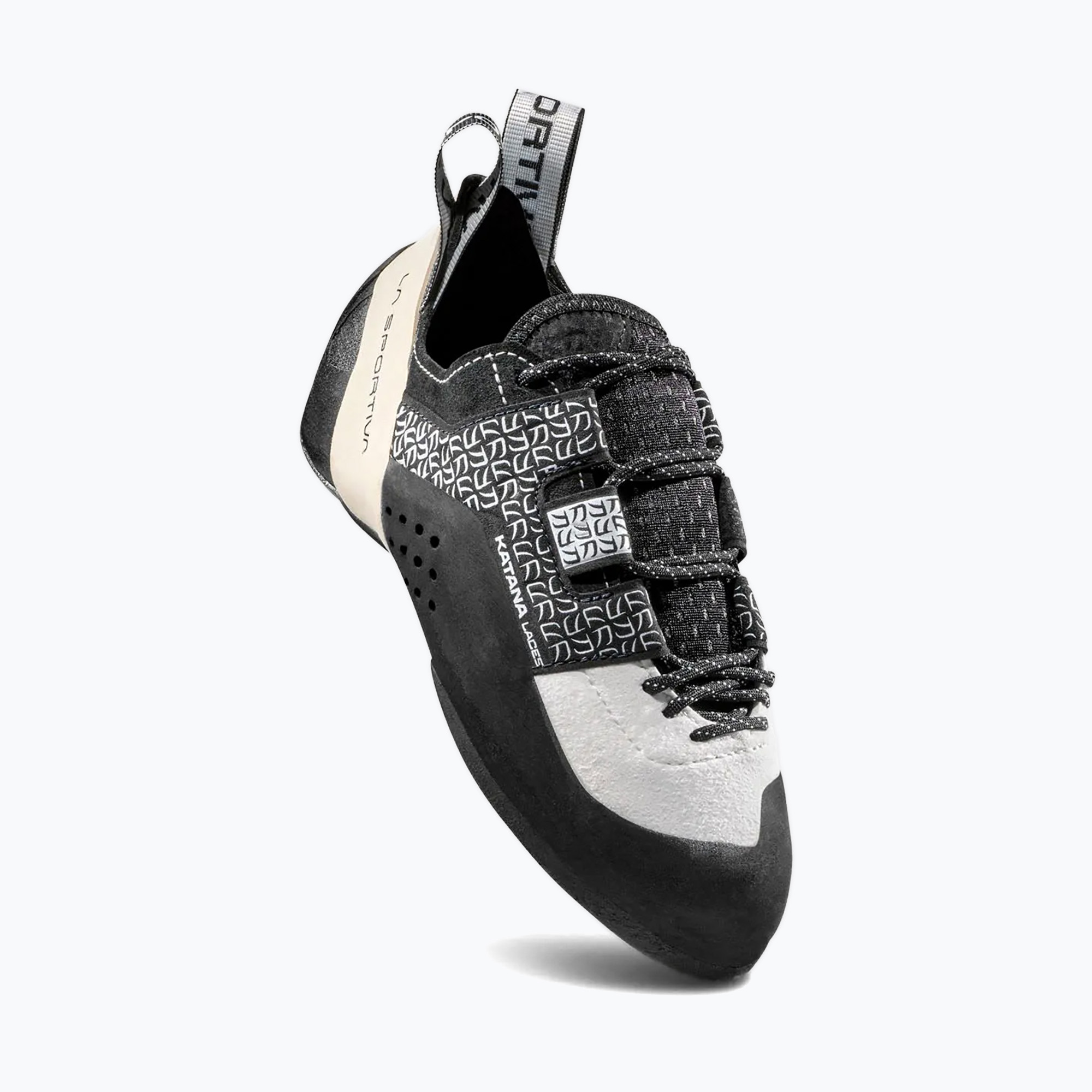 Scarpa da arrampicata La Sportiva per bambini Katana Laces bianco/nero