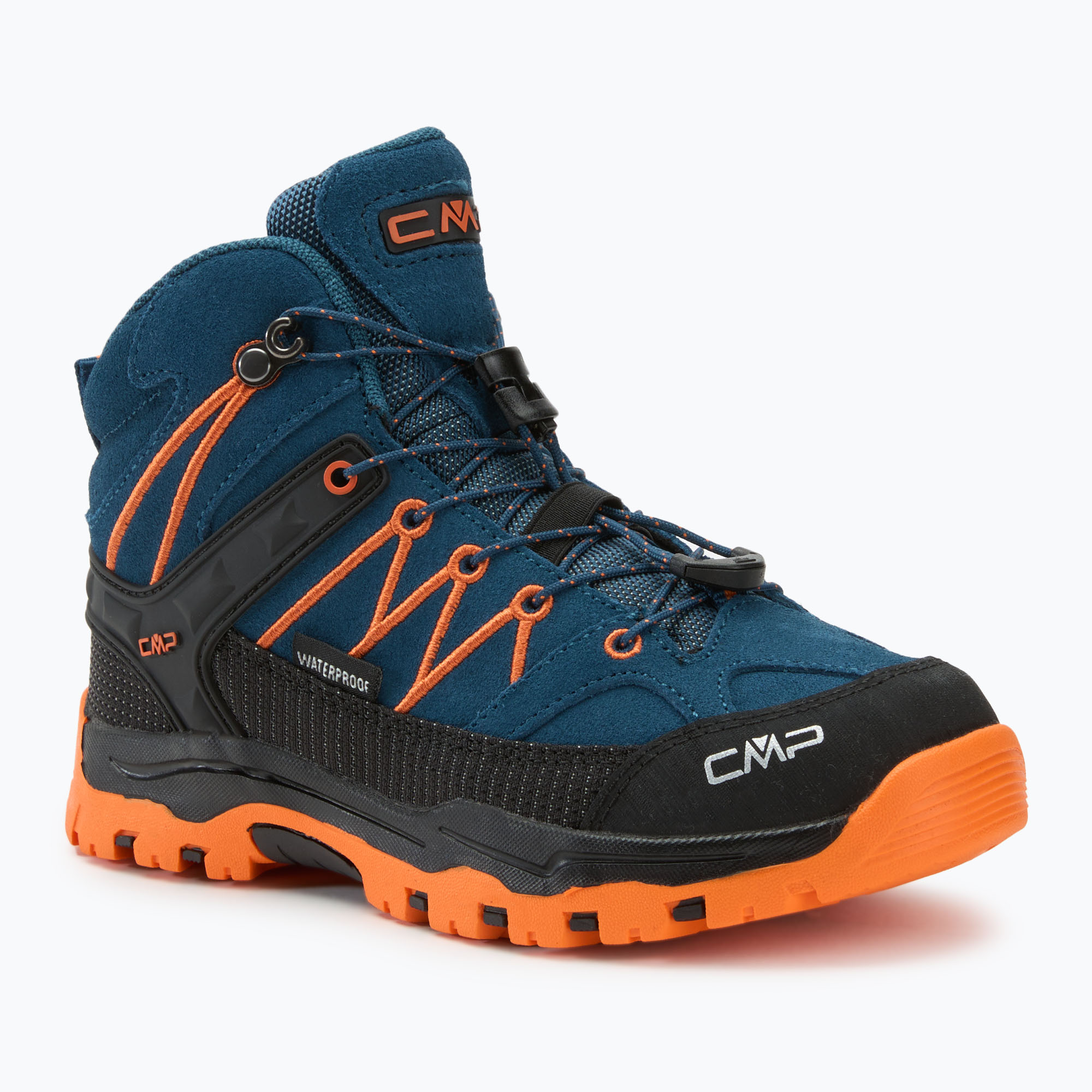 Scarponi da trekking CMP Rigel Mid blu/fiamma per bambini (31 EU) (Rigel Mid 3Q12944/19MR)