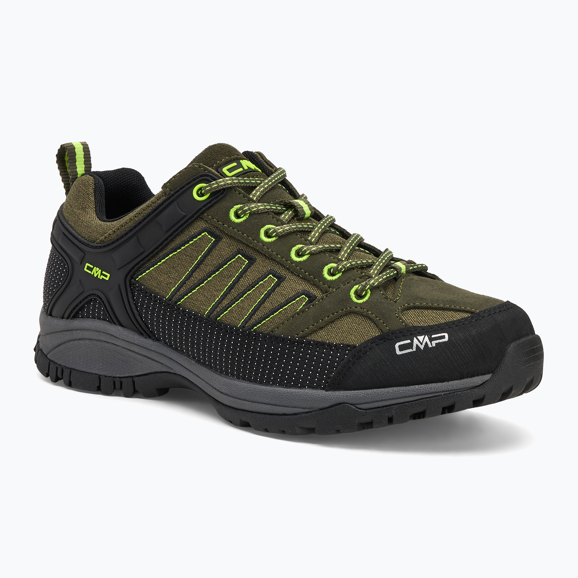 Scarponi da trekking da uomo CMP Sun jungle/giallo fluo (45 EU) (Sun 3Q11157/22ER)