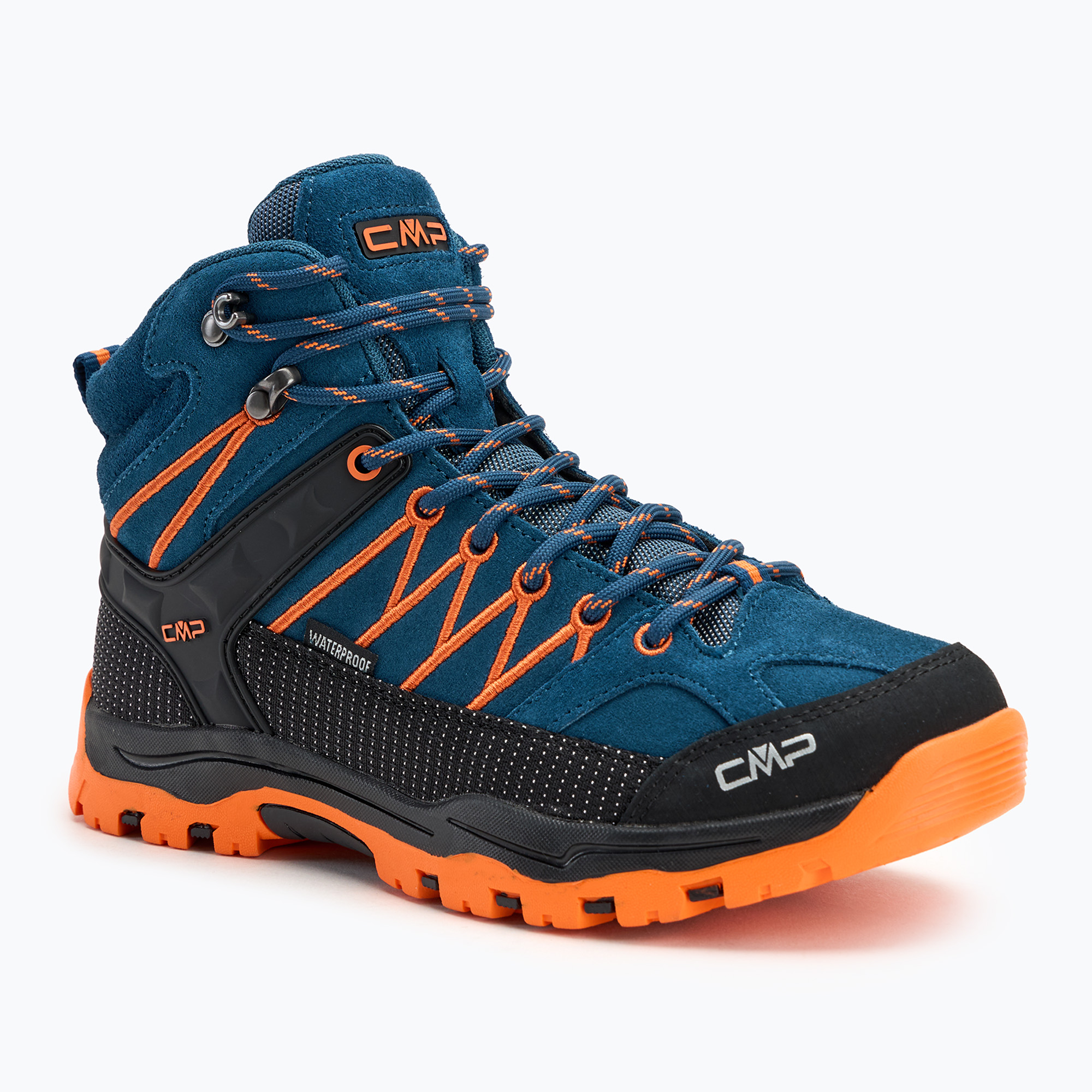 Scarponi da trekking junior CMP Rigel Mid bluesteel / flame