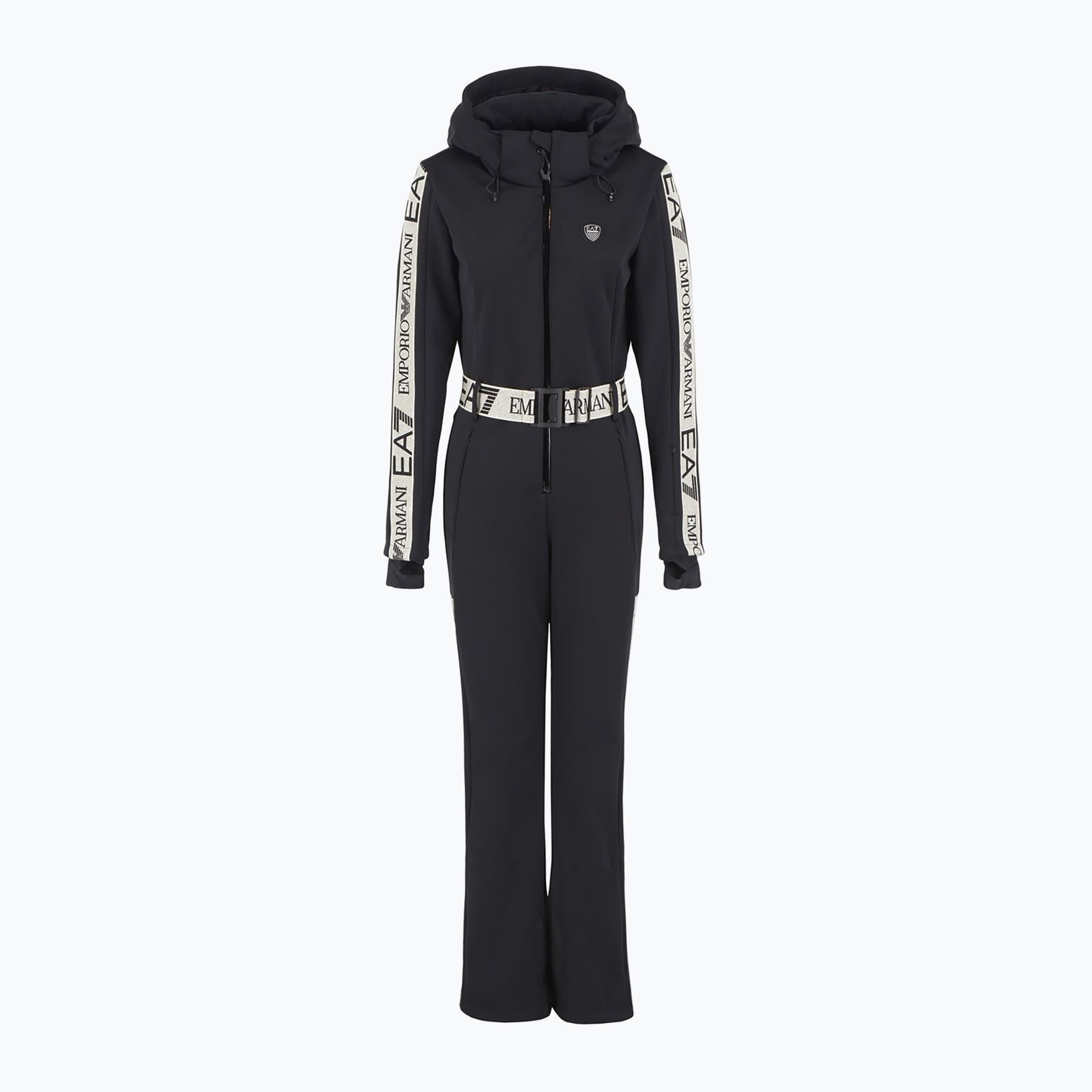 Tuta da sci donna EA7 Emporio Armani Ski Kitzbuhel Softshell nero (S) (Ski Kitzbuhel Softshell TN8HZ-6DTD02-1200)