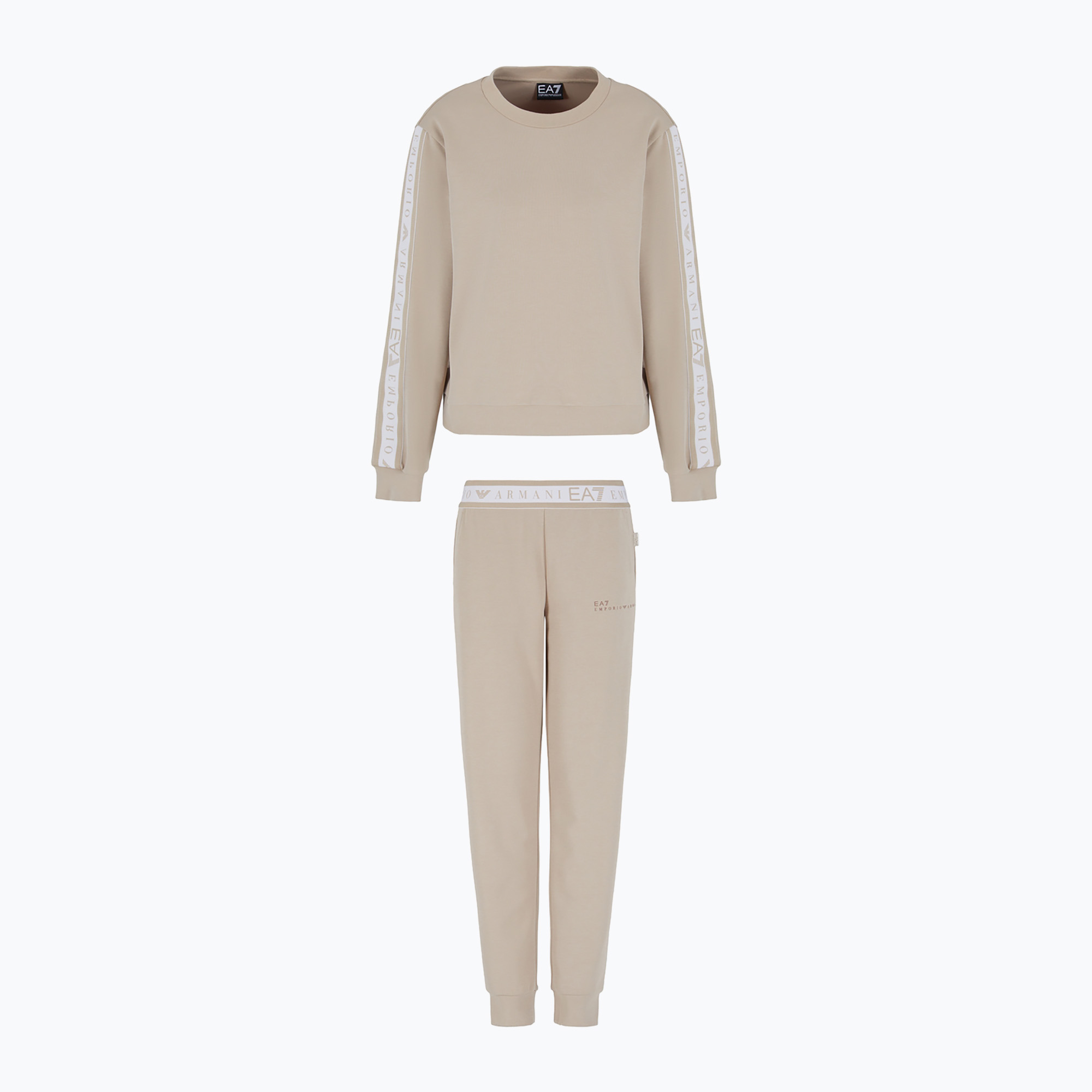 EA7 Emporio Armani Natural Ventus 7 tuta da ginnastica da donna in pavé (M) (Natural Ventus 7 7W000283-AF12501-U6155)