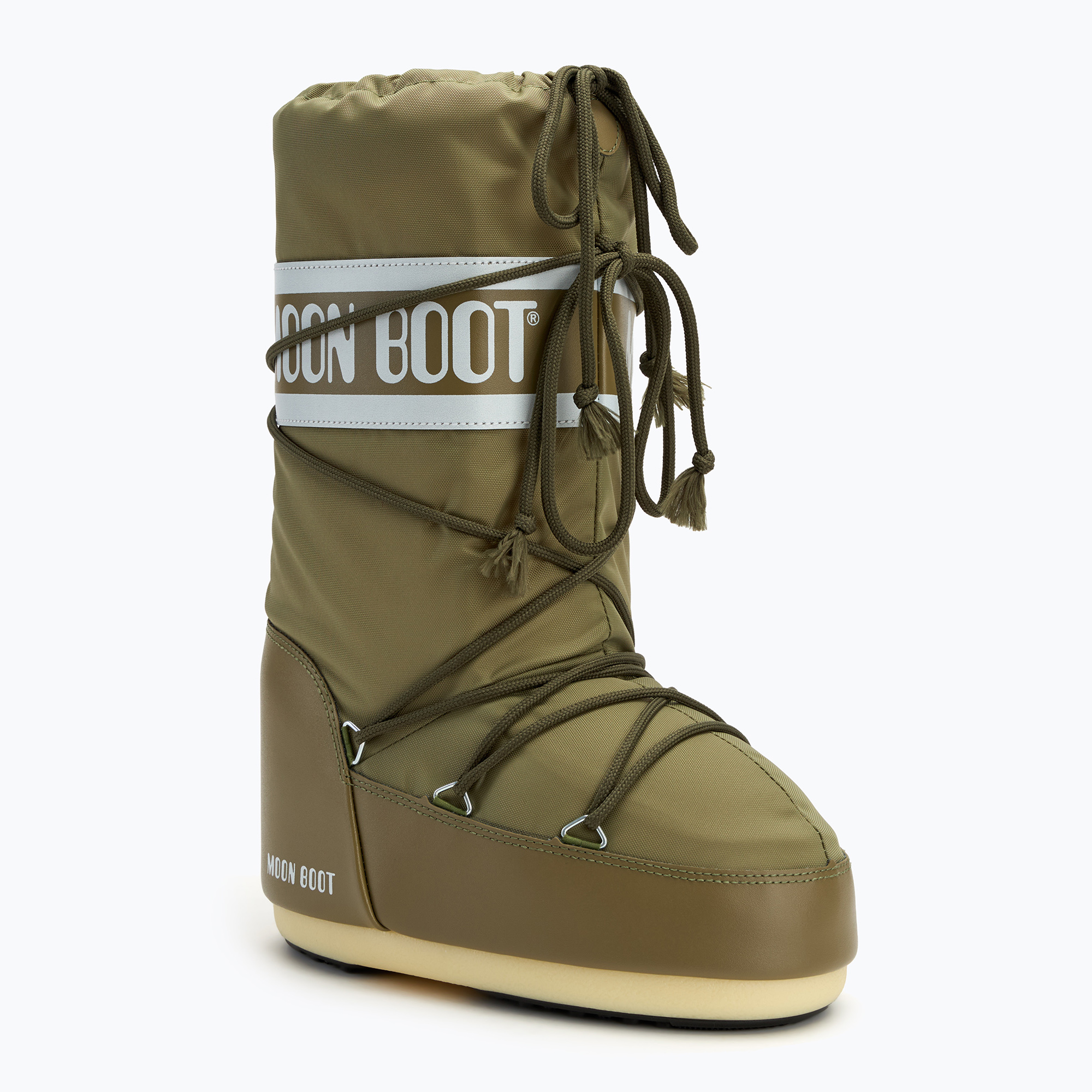 Stivali da neve Moon Boot Icon Nylon cachi da donna (39-41 EU) (Icon Nylon 80D1400440-M006)
