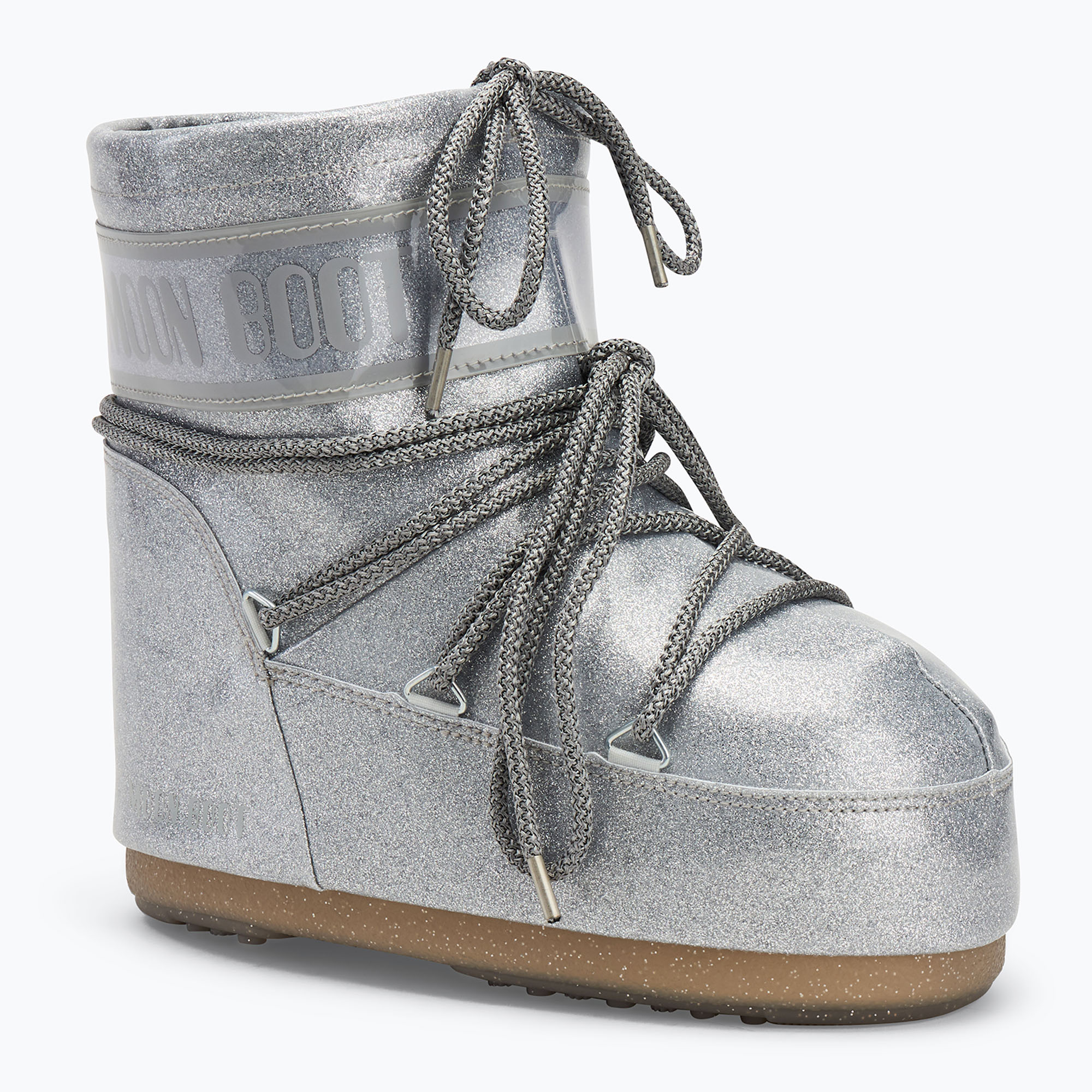 Donna Moon Boot Icon Basso Stivali da neve argento glitterato (39-41 EU) (Icon Low Glitter 80D1409440-H001)