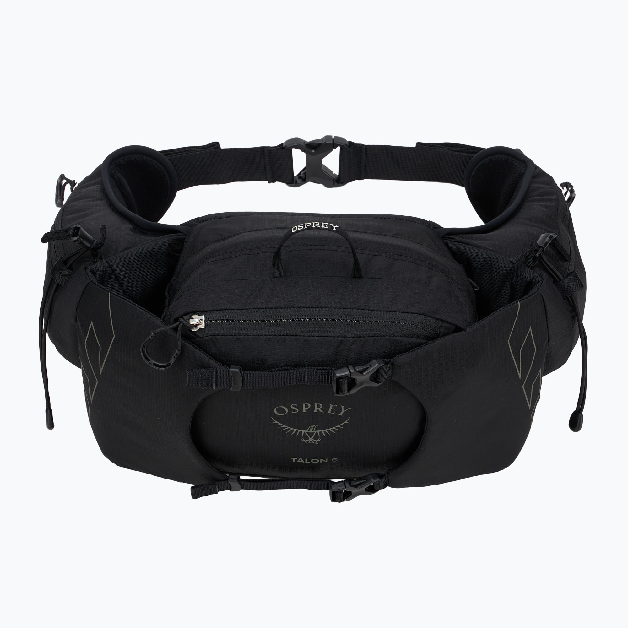 Borsa da viaggio Osprey Talon 6 l nero / grigio carbone