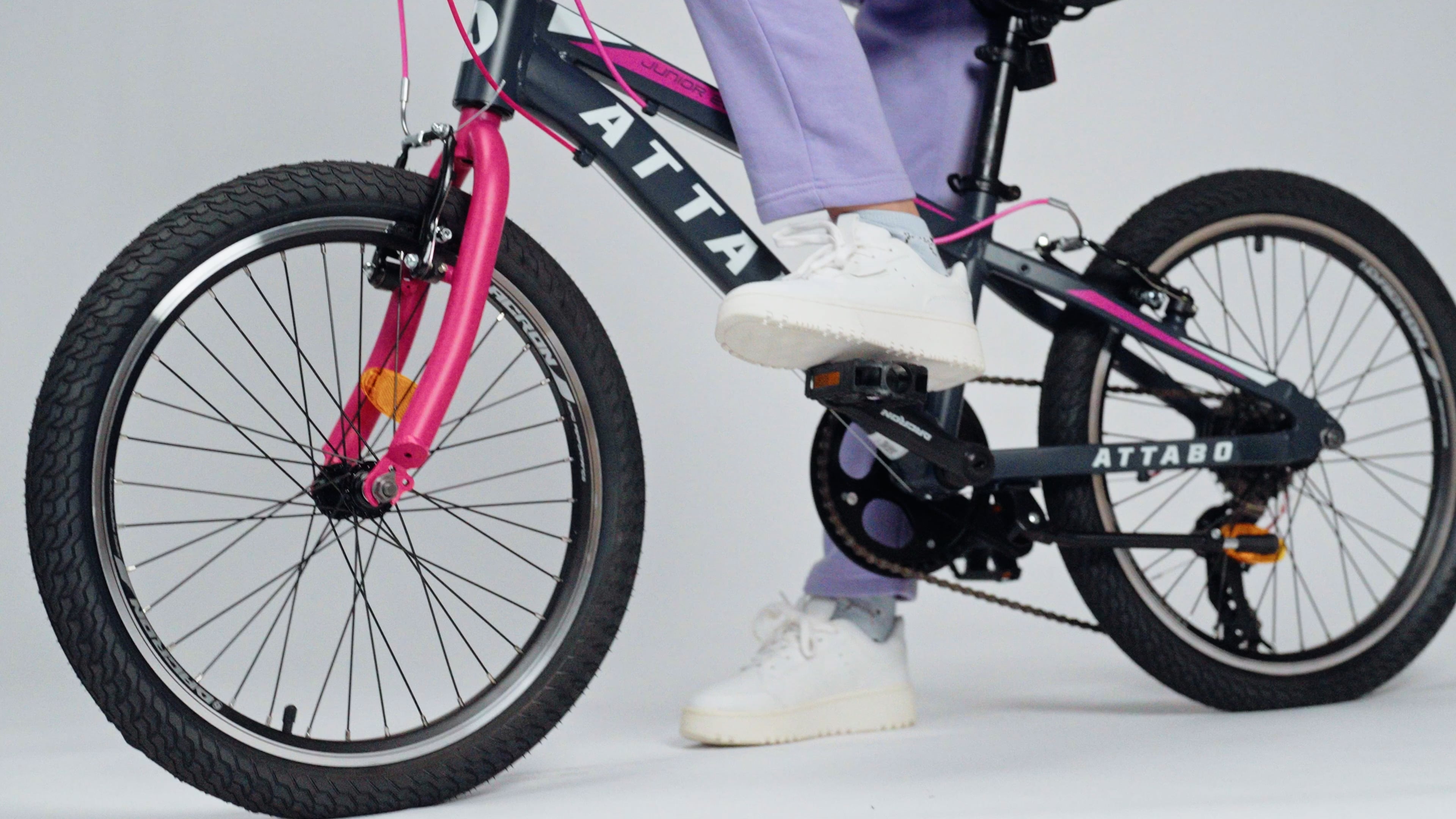 Bicicletta per bambini ATTABO Junior 20" rosa