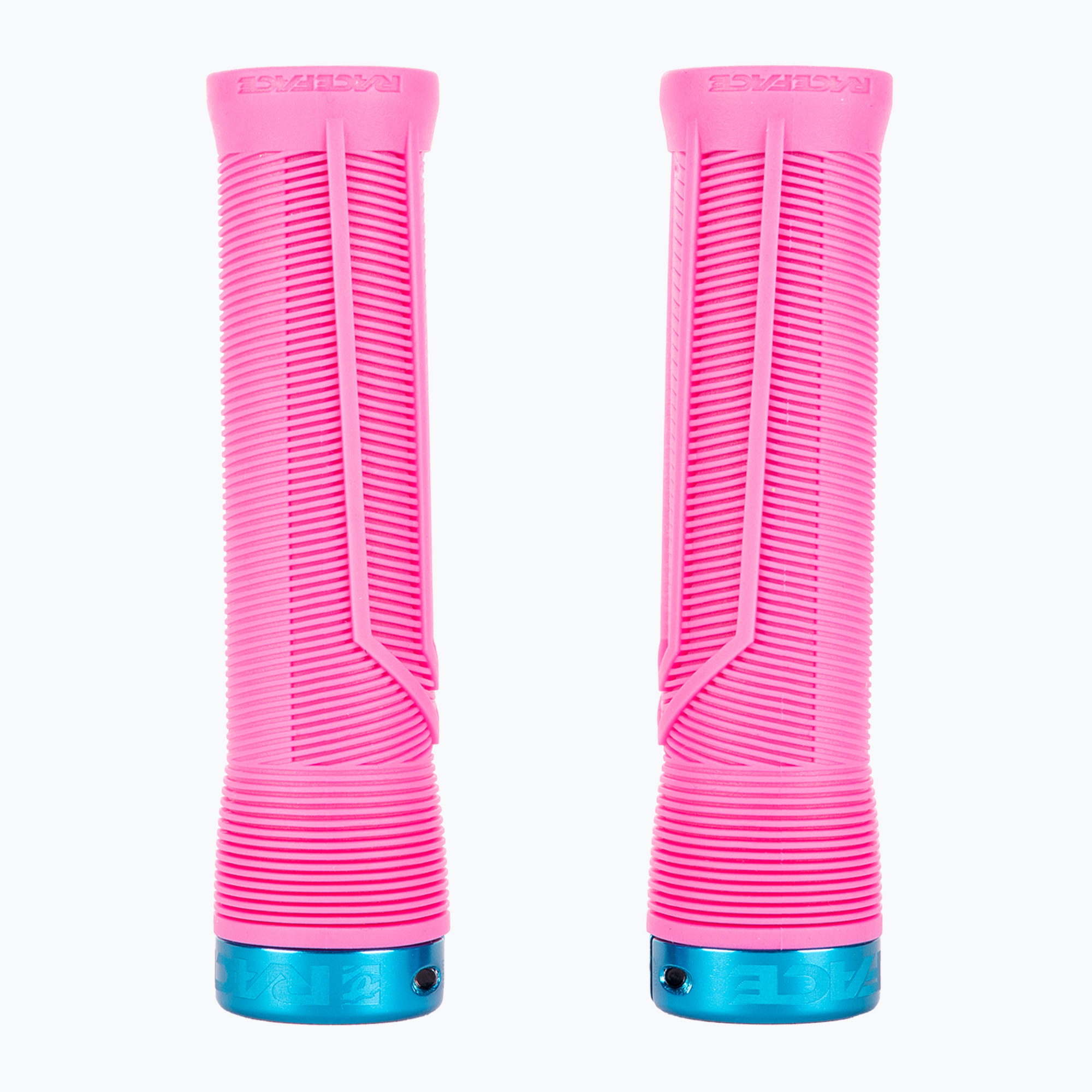Manopole per manubrio RACE FACE Chester magenta/turchese (31 mm) (Chester 948-00-002-12)