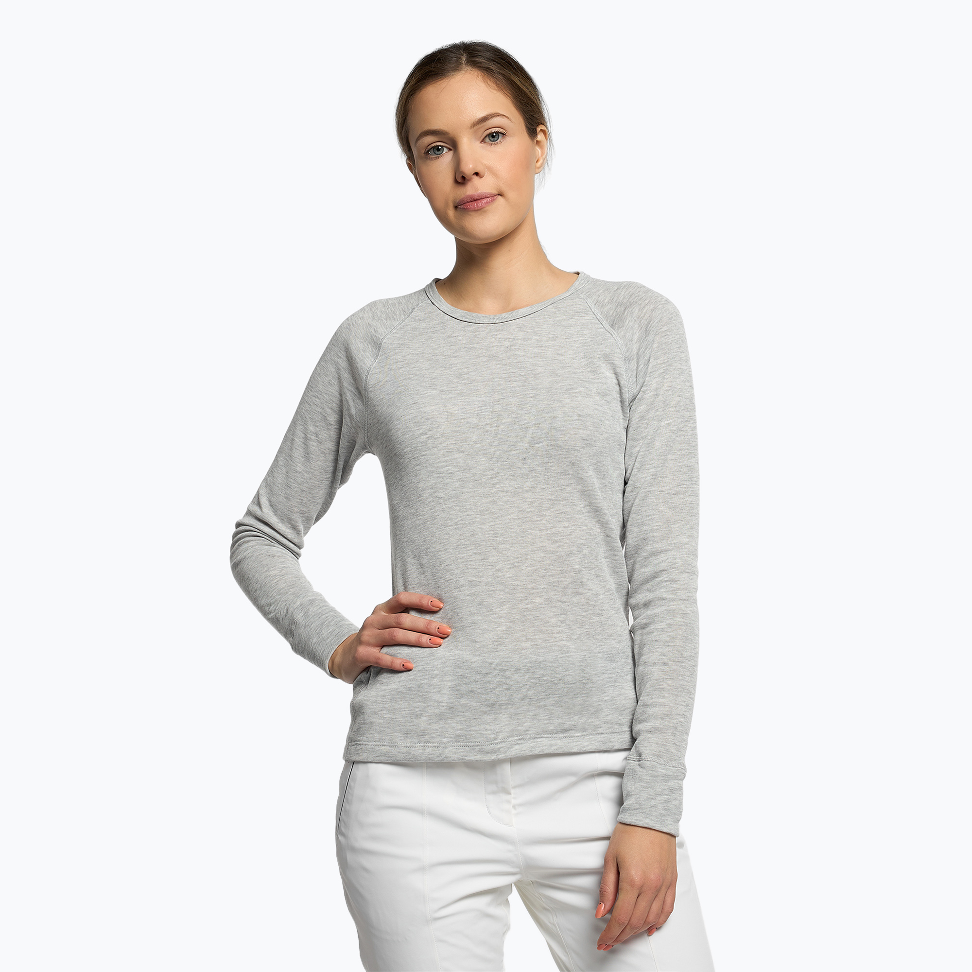 CMP manica lunga termoattiva donna 3Y06256 grigio melange (38) (3Y06256/U632)