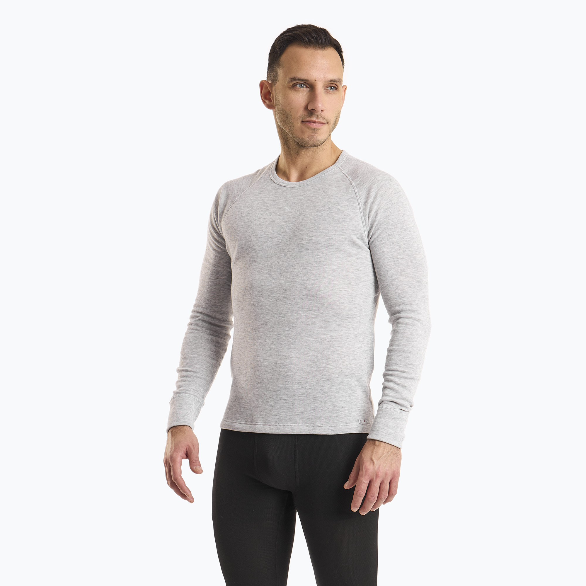 Uomo CMP thermal active manica lunga 3Y07256 grigio melange