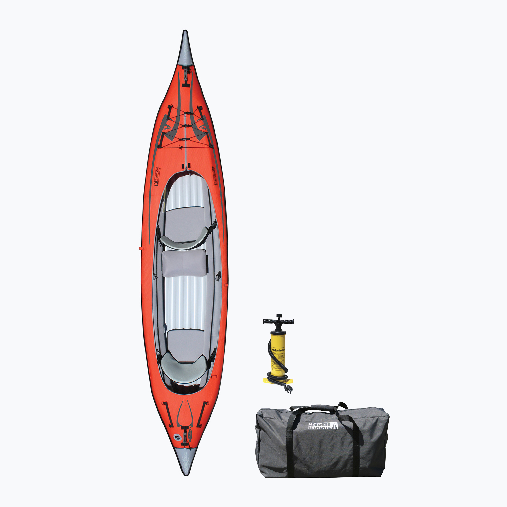 Advanced Elements Advancedframe Convertible con copertura singola e doppia kayak gonfiabile rosso per 2 persone