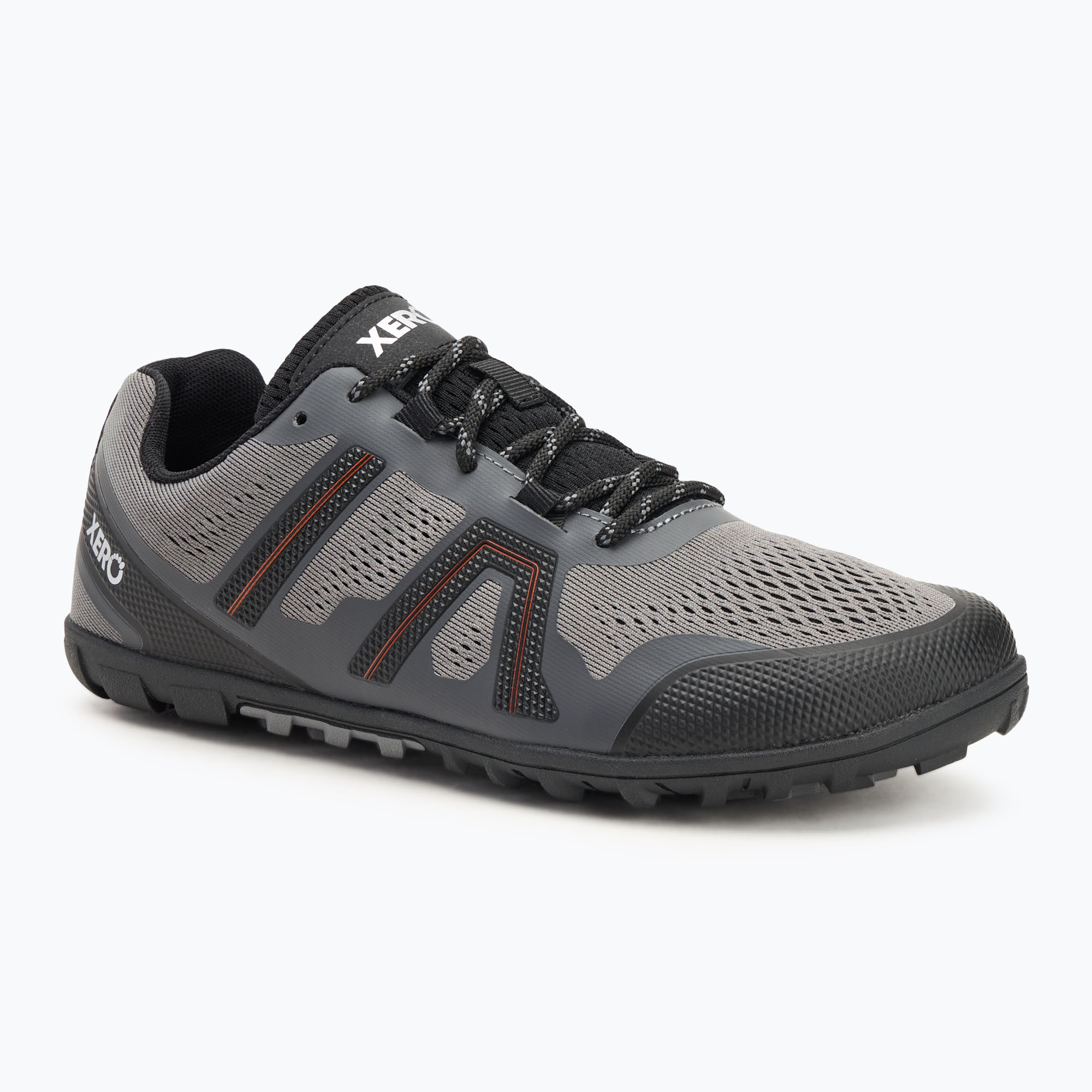 Scarpe a piedi nudi da uomo Xero Shoes Mesa Trail II acciaio grigio / arancione
