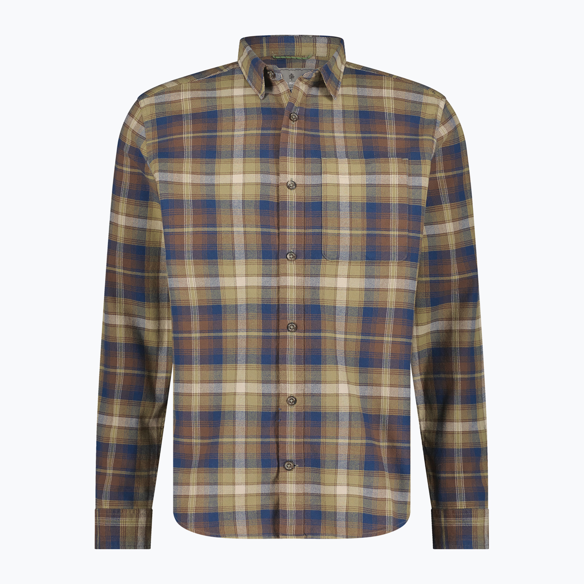 Royal Robbins Lieback Camicia da uomo in flanella di cotone biologico french roast tahoe pld (XXL) (Lieback Organic Cotton Flannel Y722022)