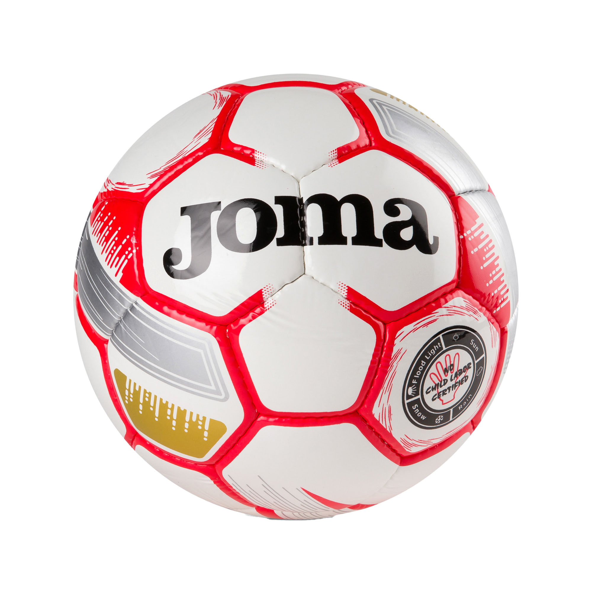 Joma Egeo bianco/rosso taglia 4 calcio (4) (Egeo 400523)