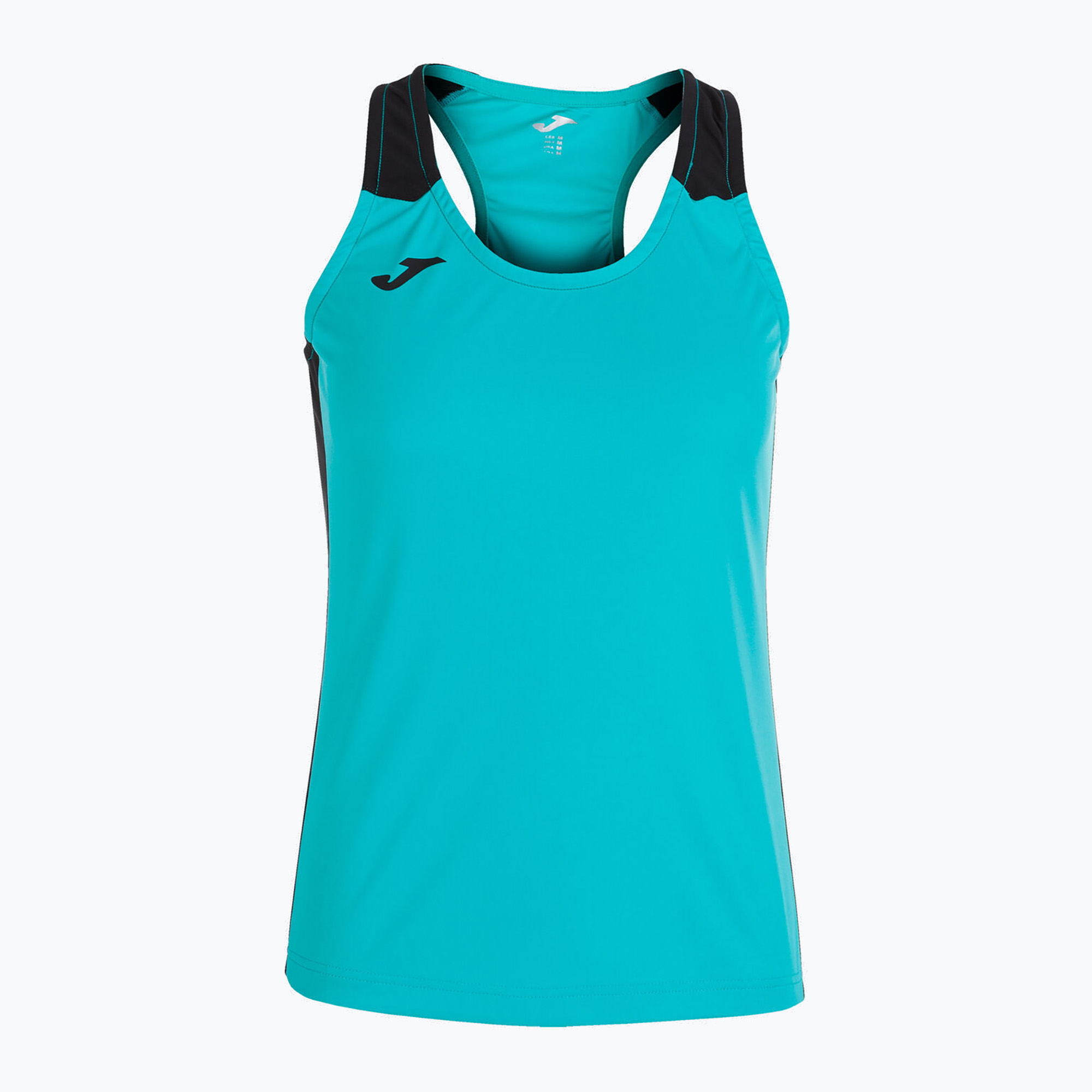Canotta Joma Record II Donna Maglia da corsa turchese/nera (S) (Record II Tank Top 901396.725)