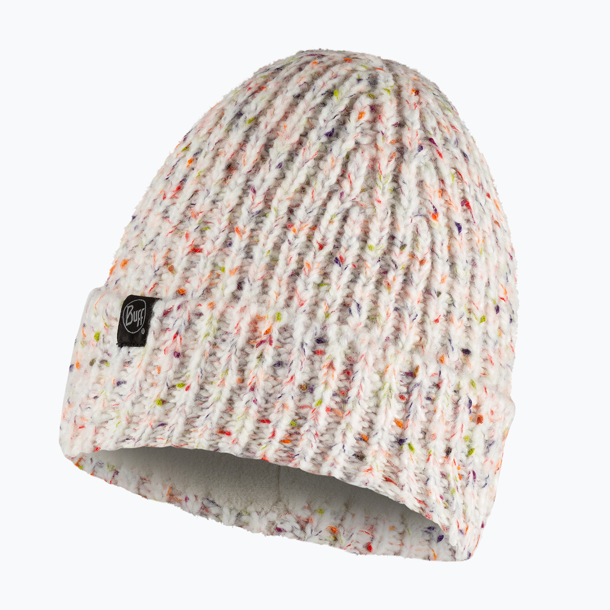 BUFF Berretto invernale in maglia e pile Kim bianco (Knitted & Fleece Kim 129698.000.10.00)