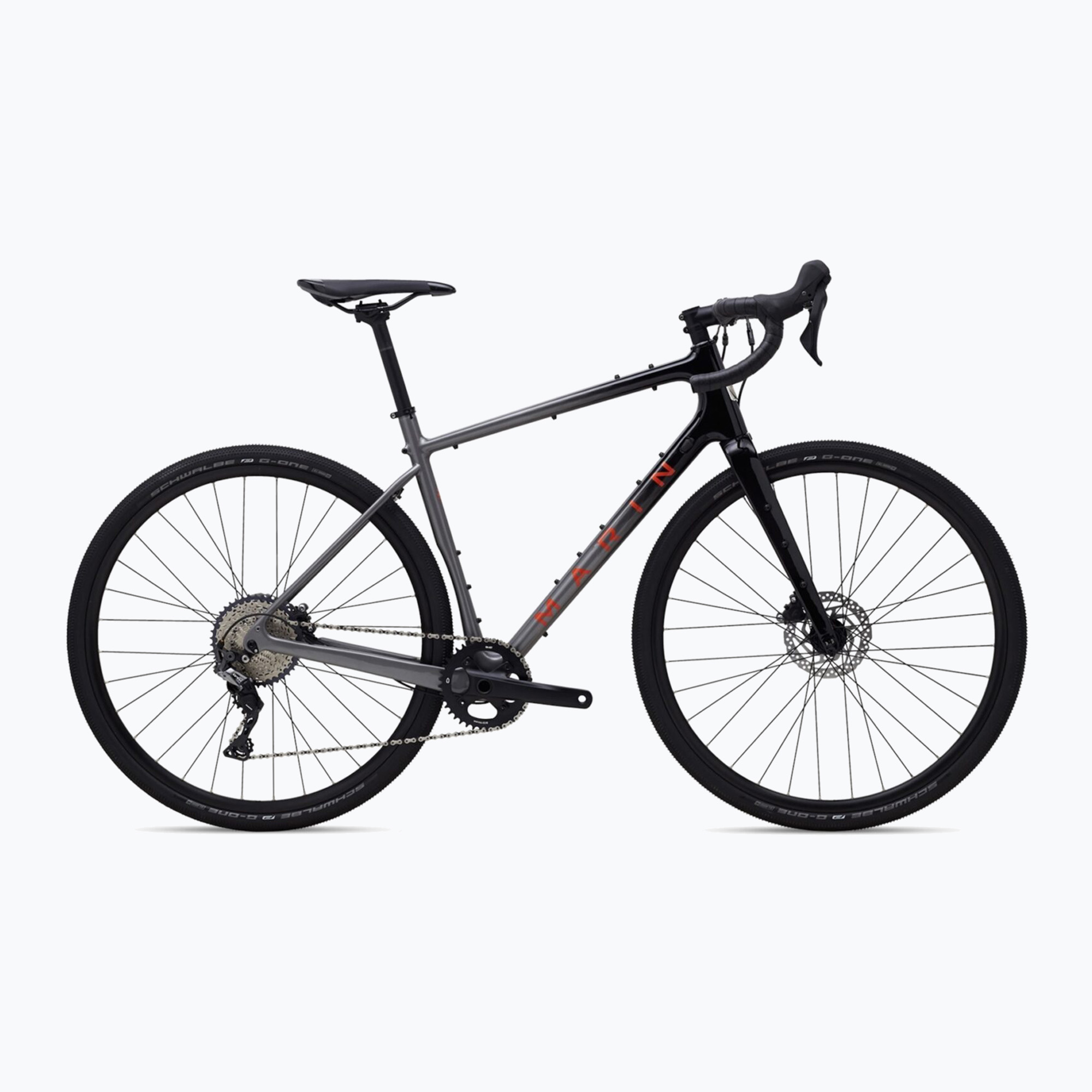 Marin Headlands 1 bici da corsa lucida in carbone/nero/arancione