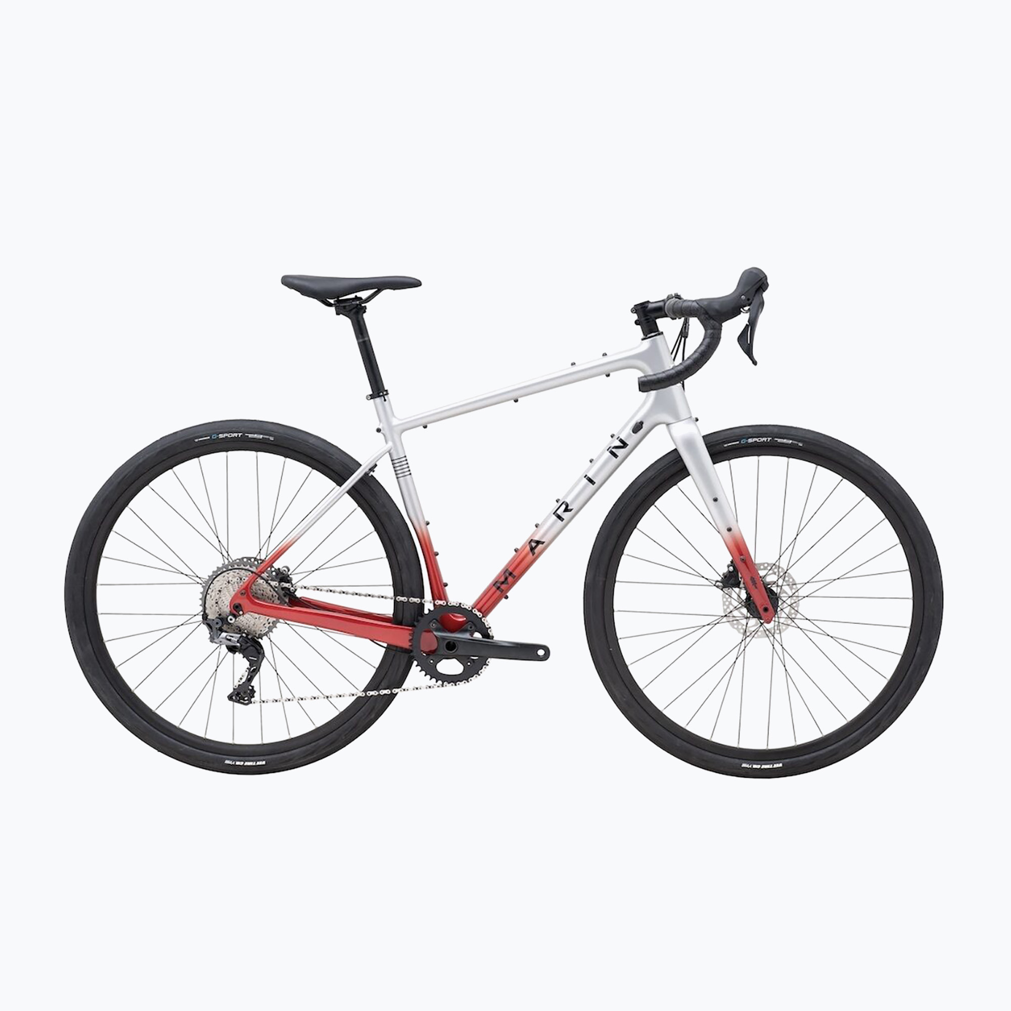 Marin Headlands 1 700C 2024 cromo lucido/cromo rosso/nero bici gravel (S) (Headlands 1 700C A-2021F-F1-54)
