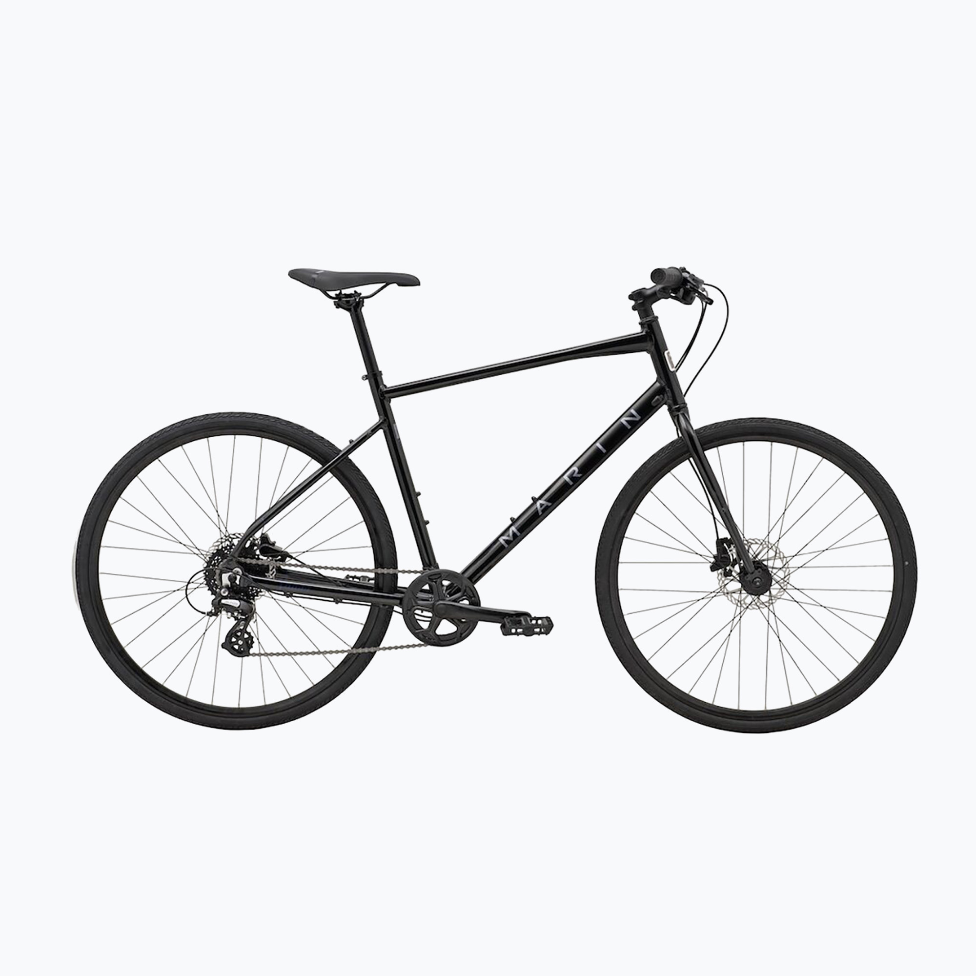 Bicicletta da città Marin Presidio 1 700C nero lucido metallizzato/carbonio/blu (M) (Presidio 1 737580004)