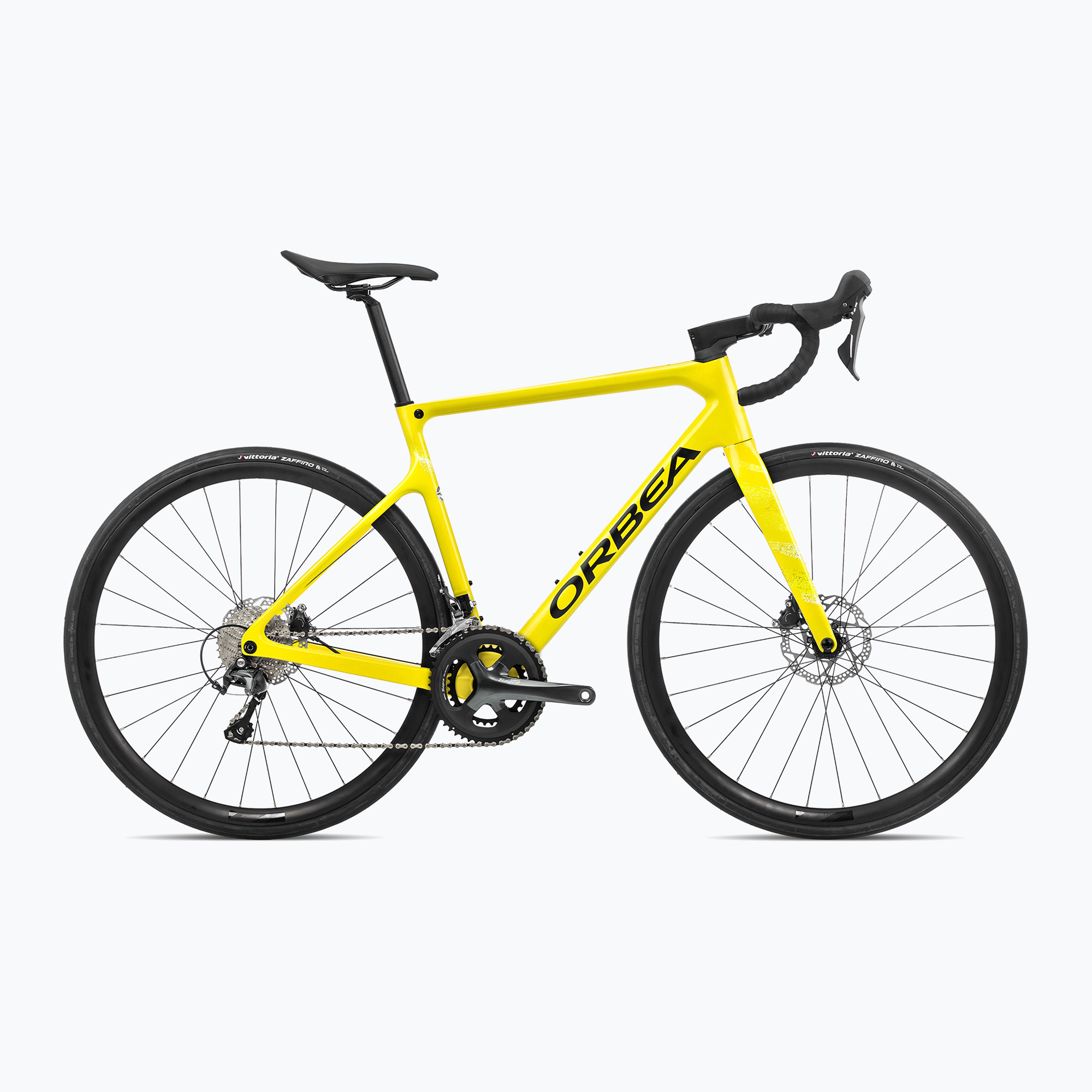 Orbea Orca M40 2023 giallo zolfo/nero notte bici da corsa (55) (Orca M40 N10655A2)