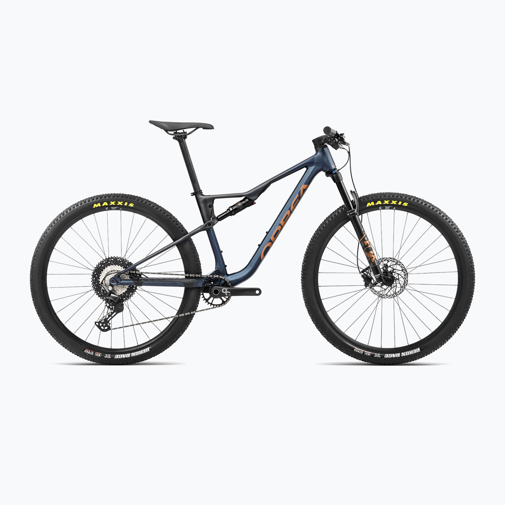 Orbea Oiz H30 2024 blu polvere di luna / arancio leo mountain bike (M) (Oiz H30 R23009N3)