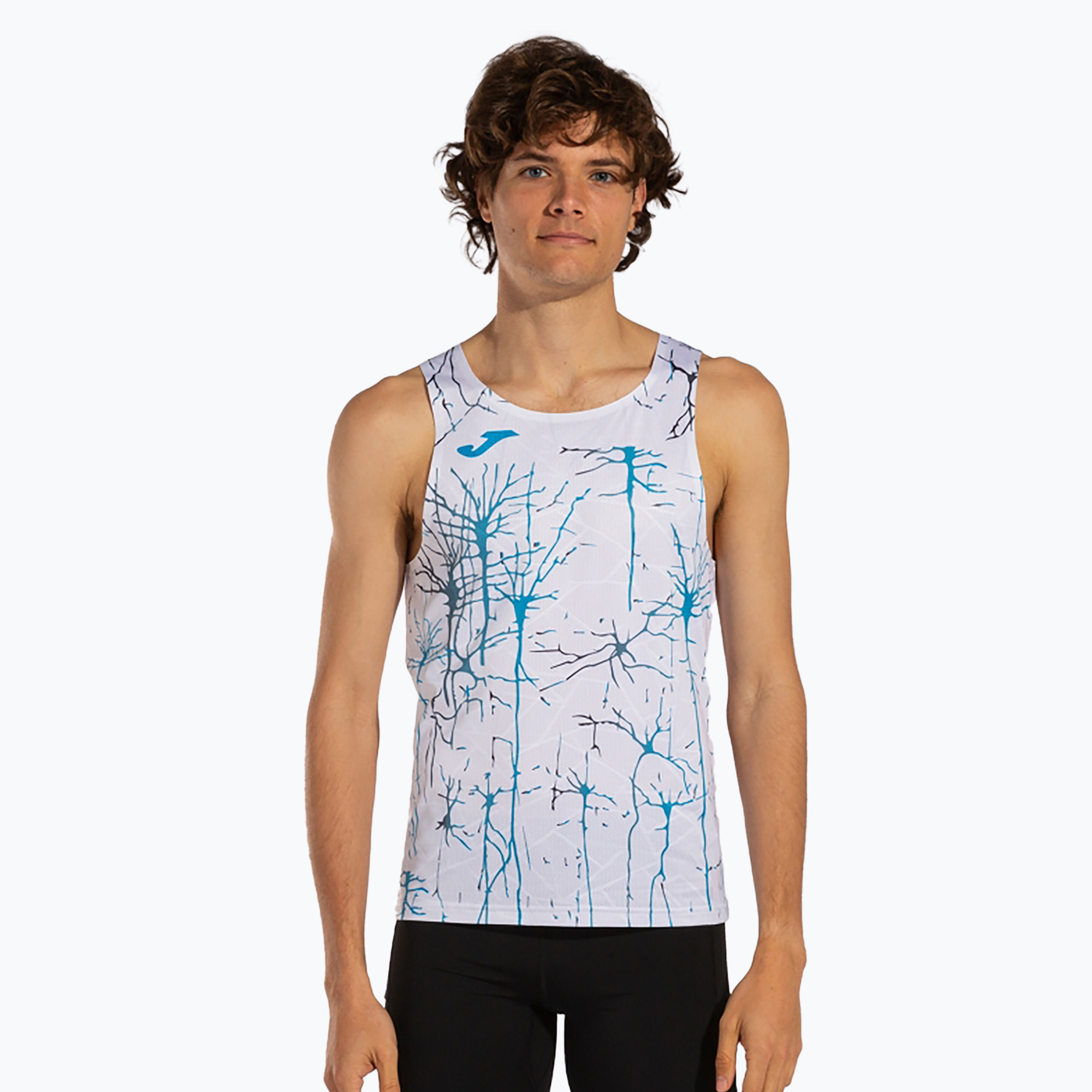 Canotta da corsa da uomo Joma Elite IX bianco (XS) (Elite IX Tank Top 102754)