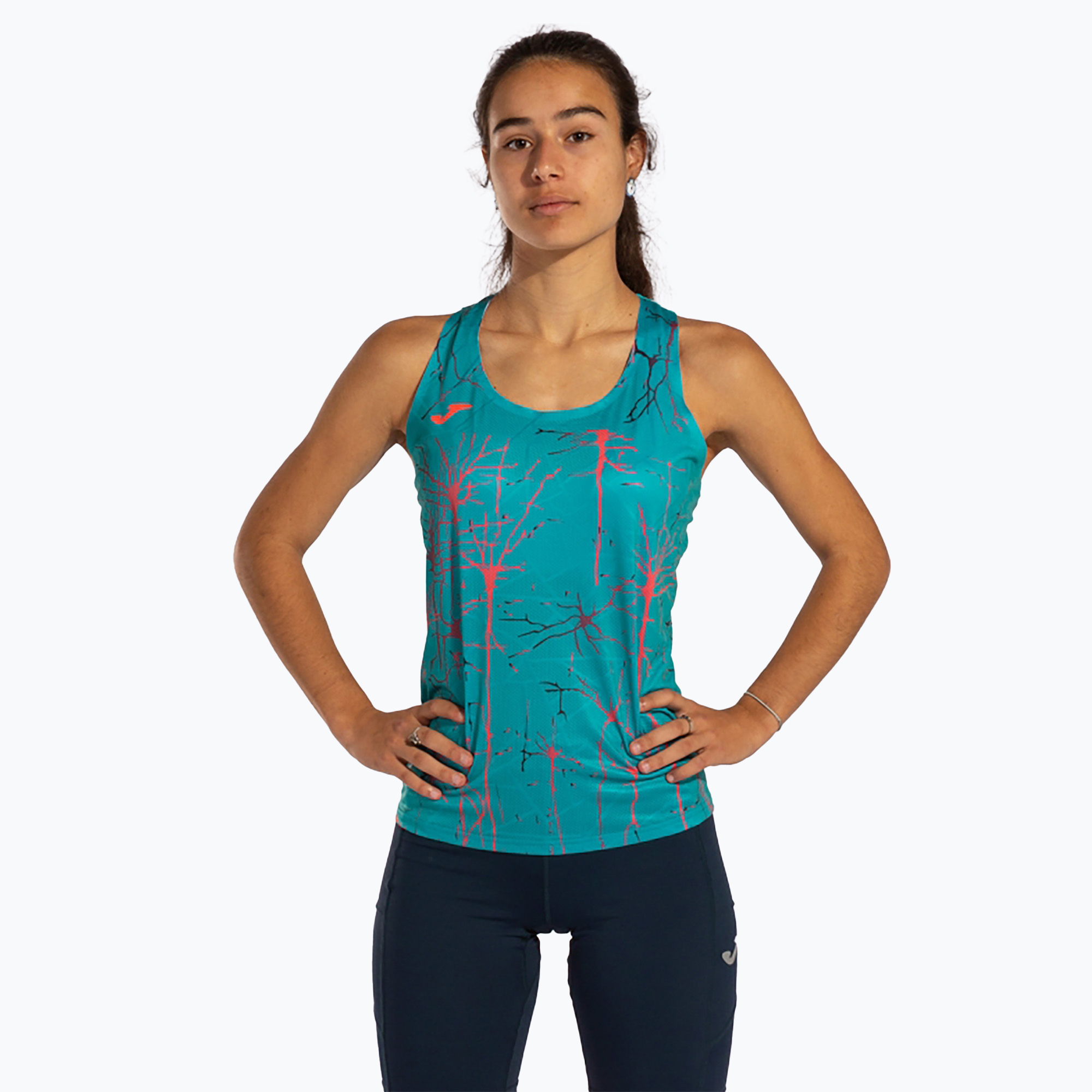 Canotta da corsa da donna Joma Elite IX turchese (XS) (Elite IX Tank Top 901646)