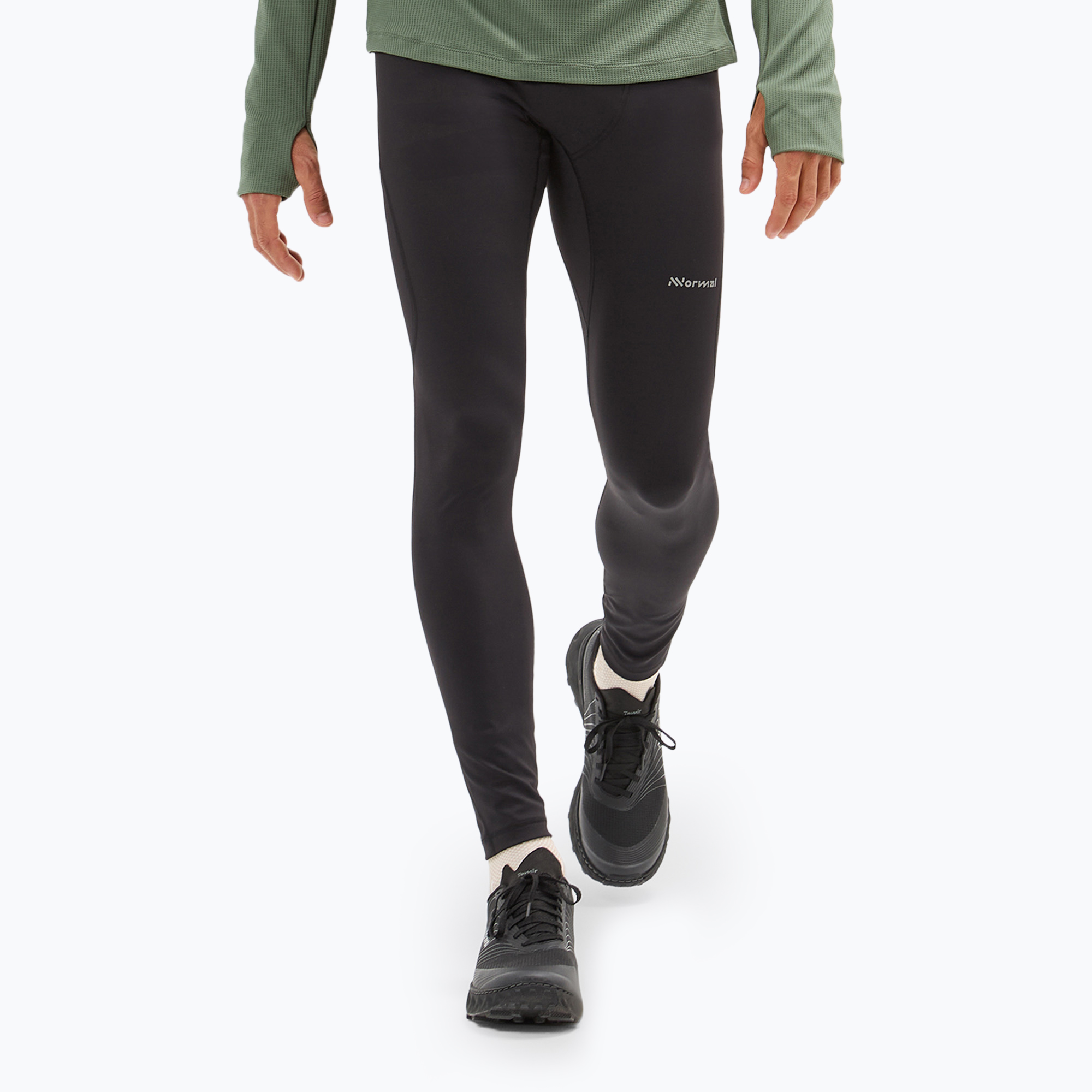Leggings da corsa da uomo NNormal Active nero (XL) (Active N2CMAT1-001)