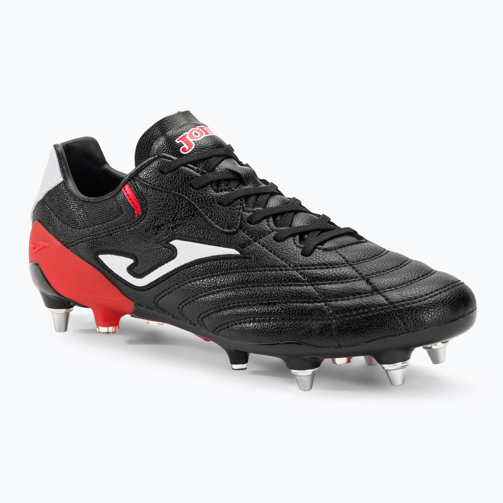 Scarpe da calcio Joma Aguila Cup SG da uomo, nero/rosso (40.5 EU) (Aguila Cup SG ACUS2301SG)