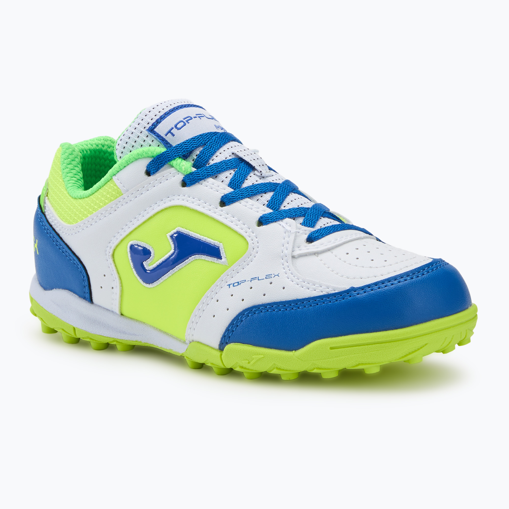 Scarpe da calcio per bambini Joma Top Flex TF bianco/blu reale (38 EU) (Top Flex TF TPJW2402TF)