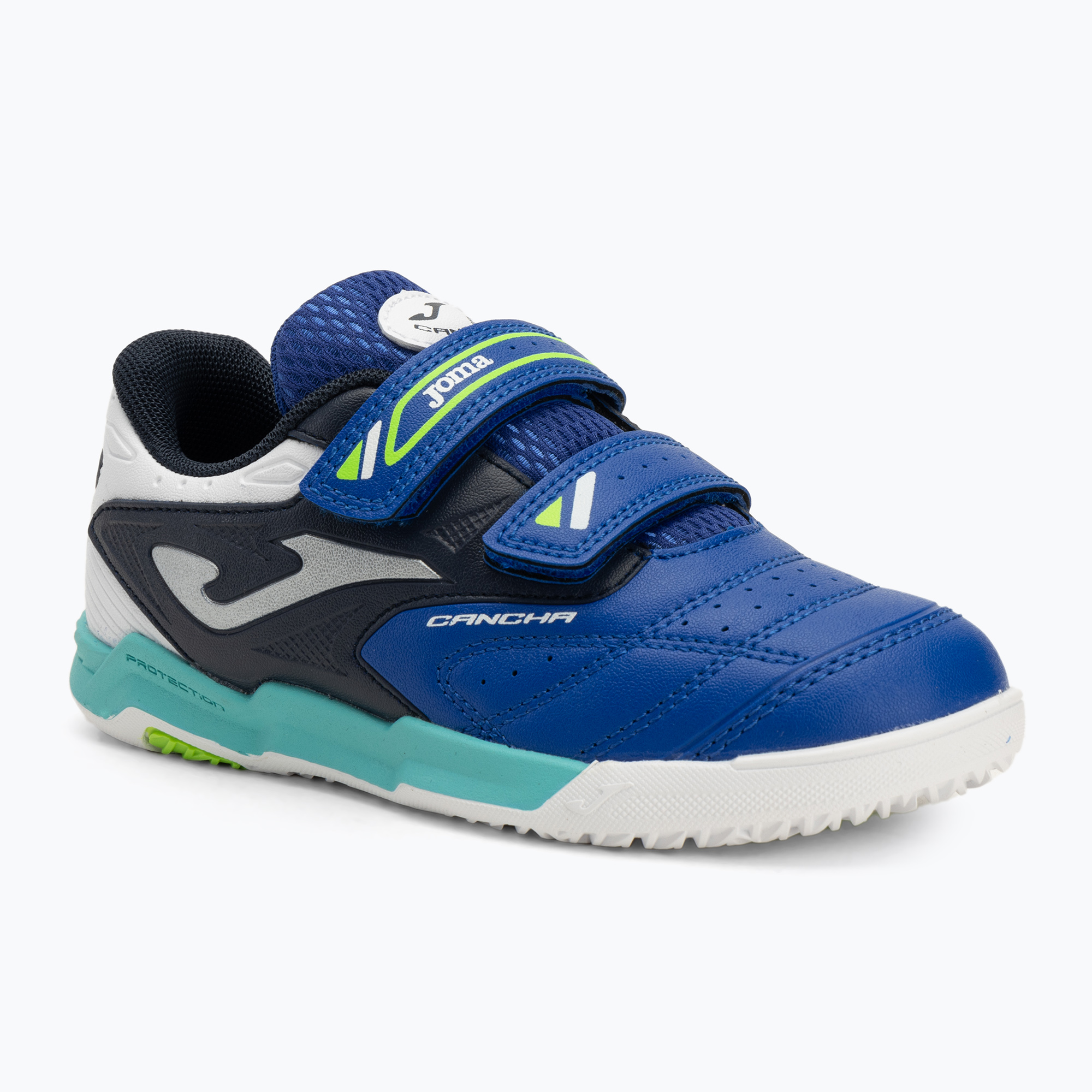 Scarpe da calcio per bambini Joma Cancha Jr IN royal (27 EU) (Cancha Jr IN CAJS2504INV)