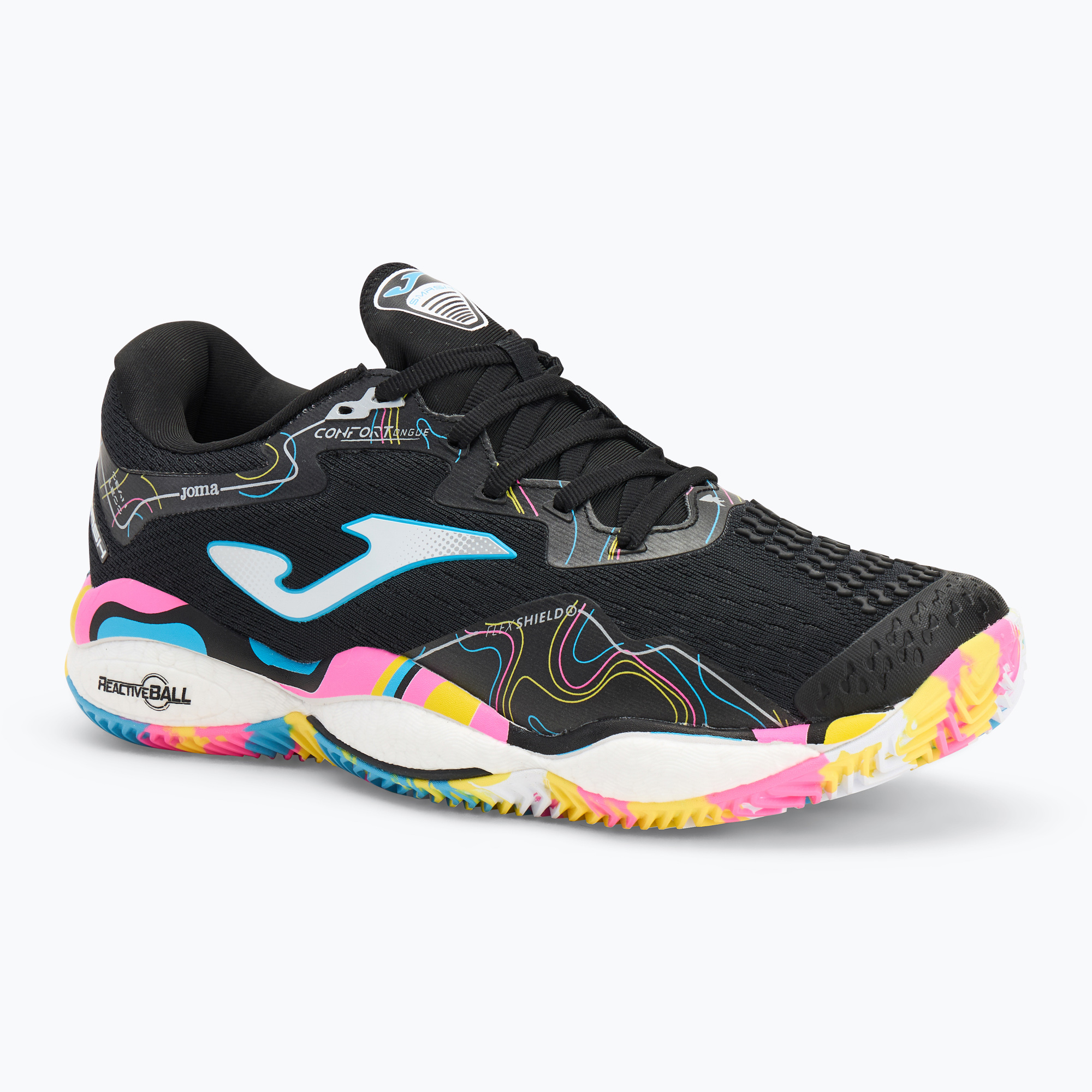 Scarpe da paddle Joma Smash C nero/multicolore da uomo (43 EU) (Smash C TSMAS2591C)