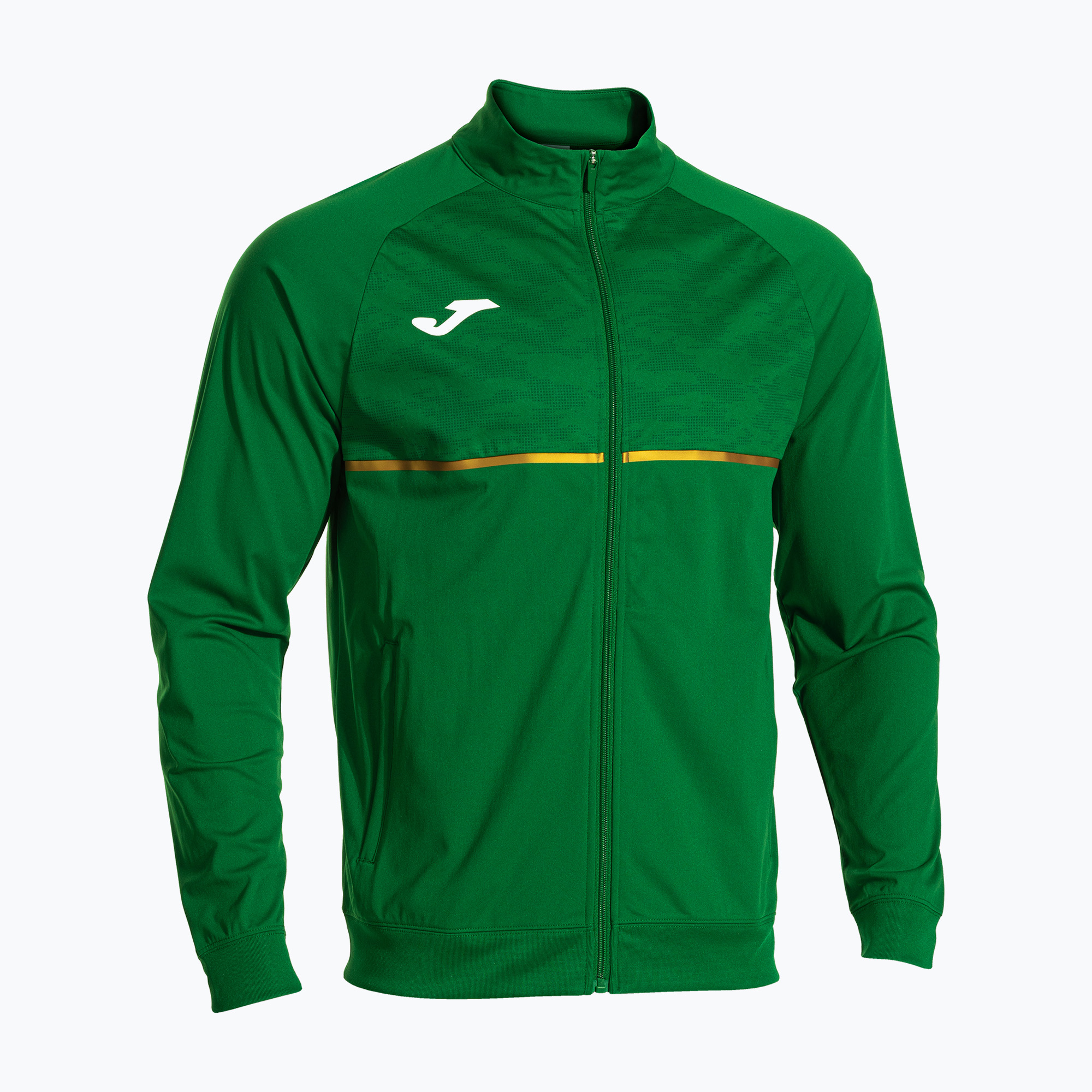 Felpa da corsa Joma Record III Full Zip Verde Uomo