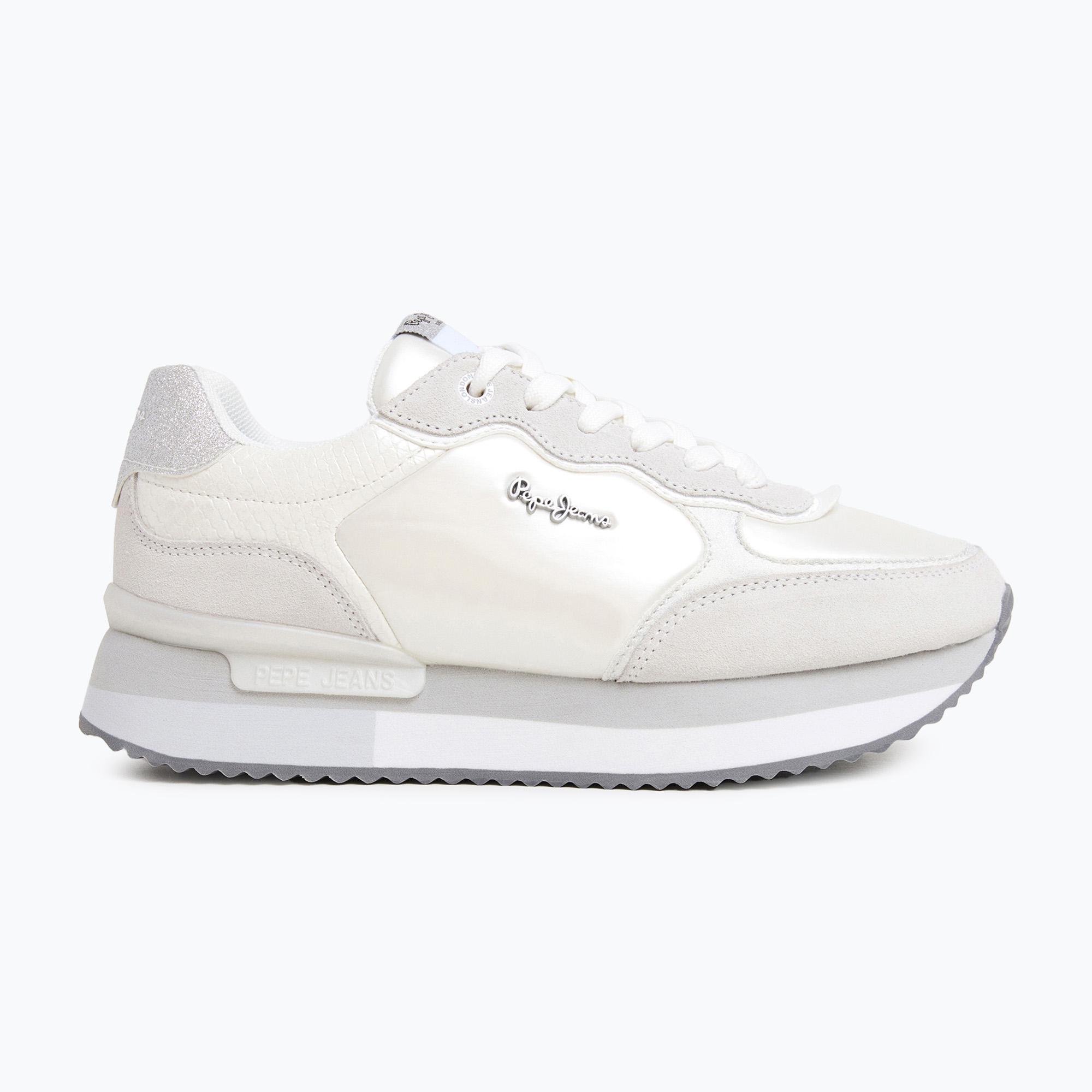 Pepe Jeans Rusper Shine scarpe da donna bianche (40 EU) (Rusper Shine PLS60033)