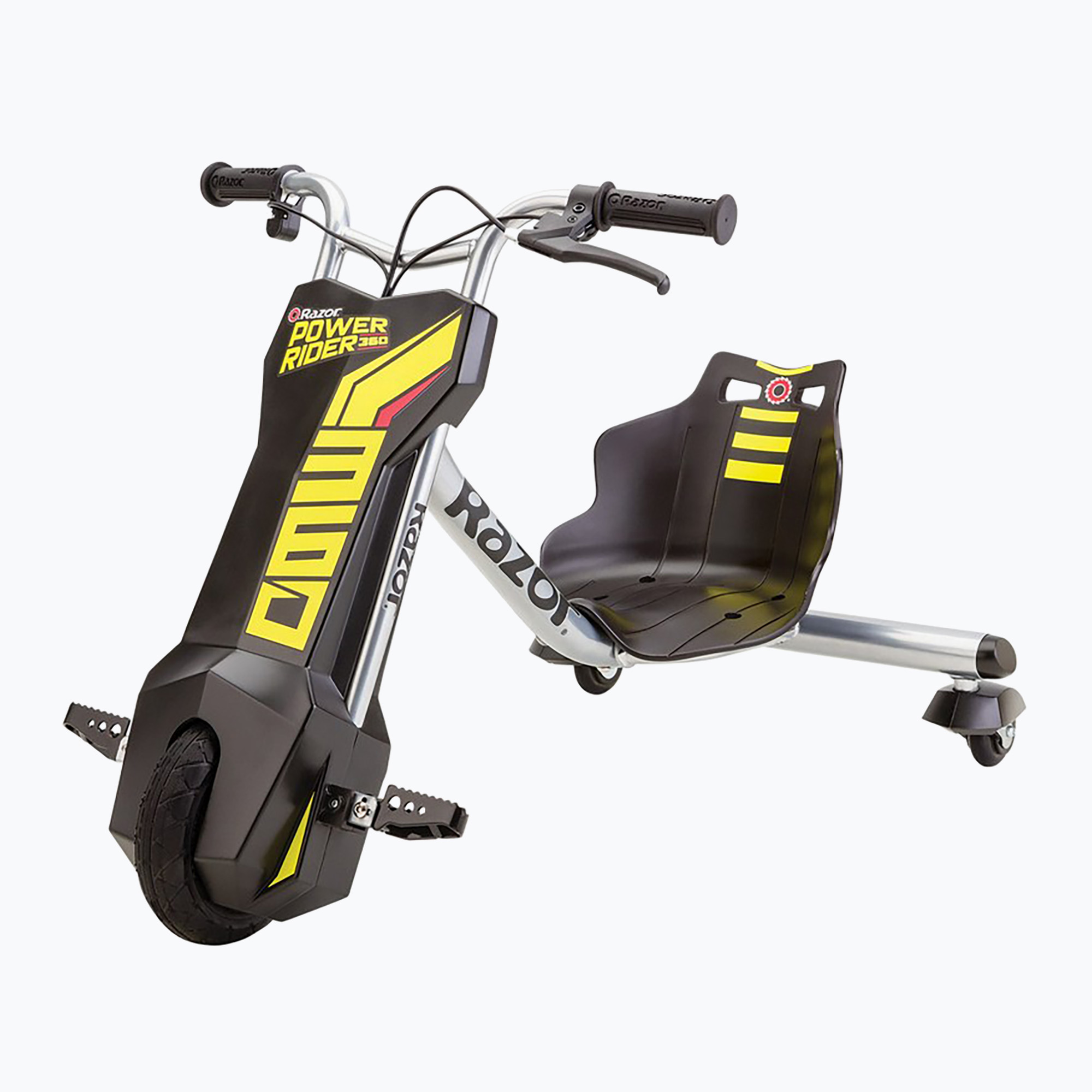 Razor PowerRider 360 nero/giallo, veicolo elettrico per bambini