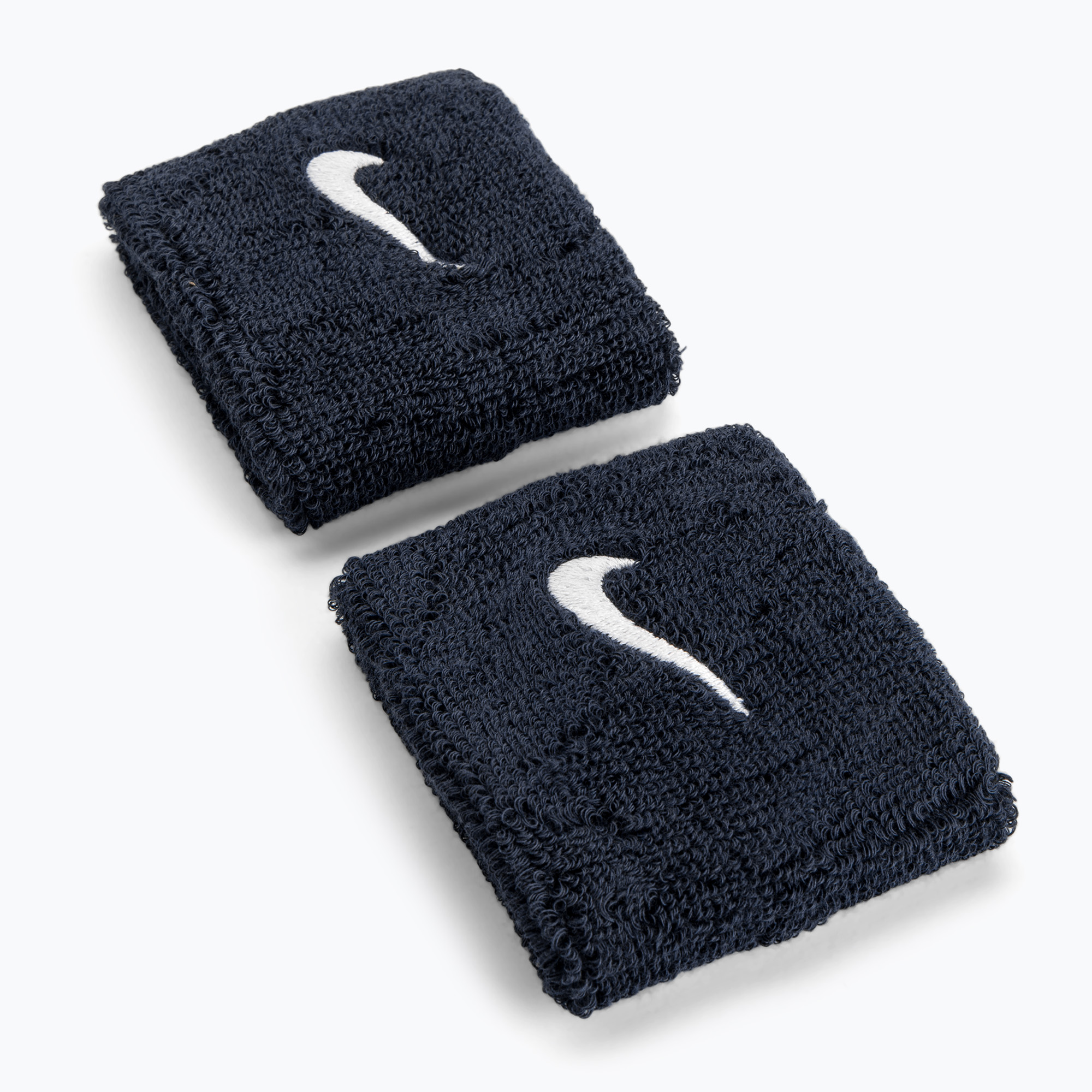 Polsini Nike Swoosh 2 pezzi ossidiana/bianco (Swoosh Wristbands NNN04)