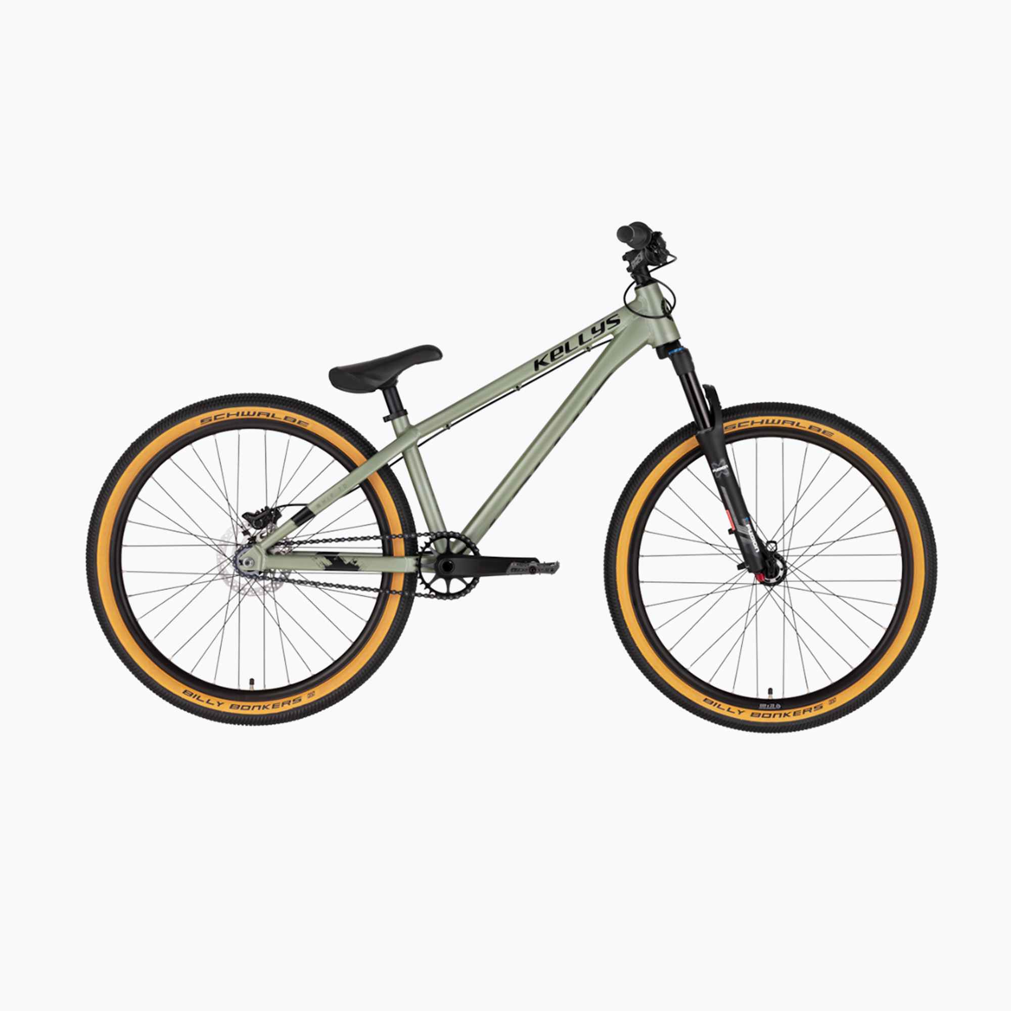 Frusta Kellys 70 verde/grigio per la bici da cross (M) (Whip 70 76393)