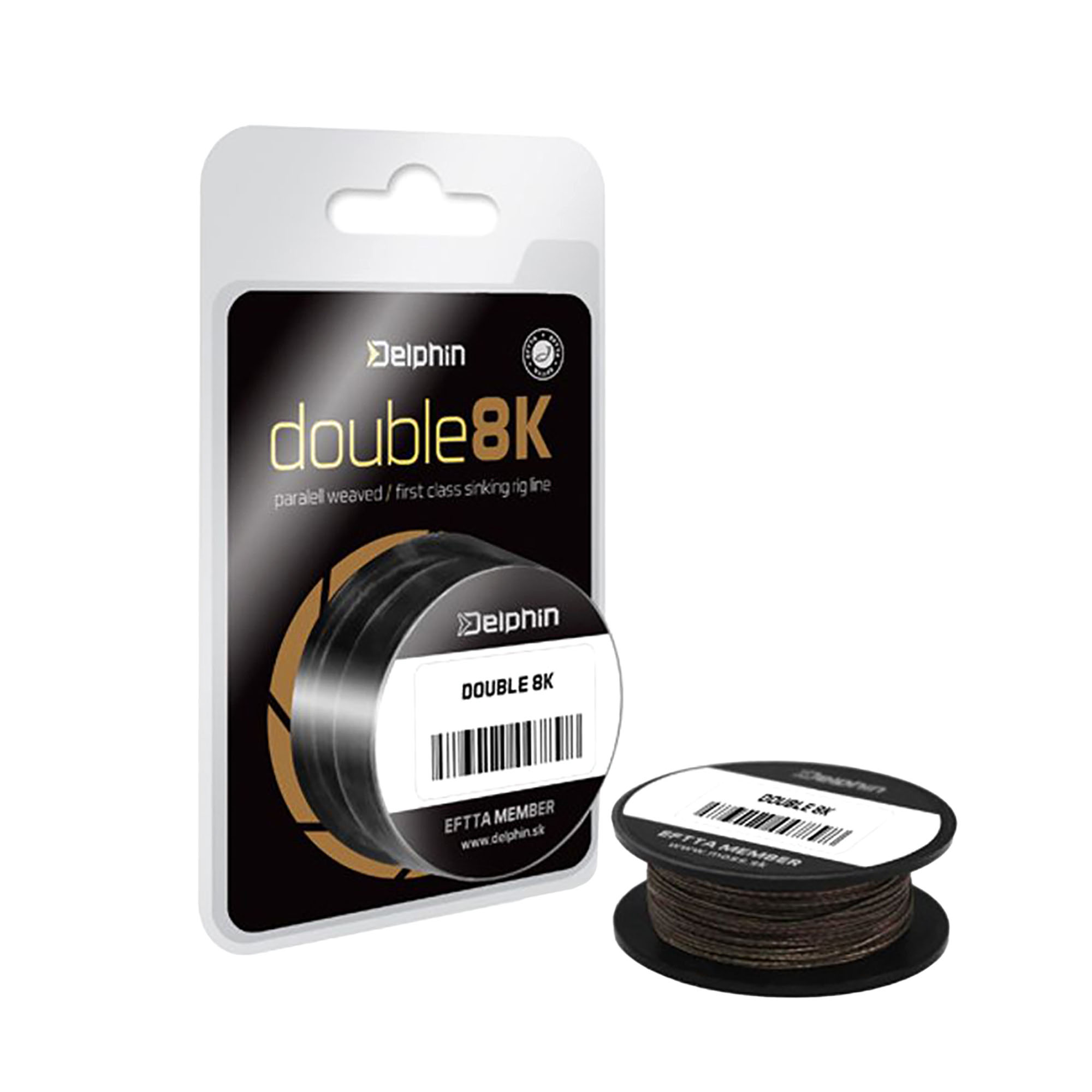 Delphin Hookline Double 8K treccia marrone 500702015