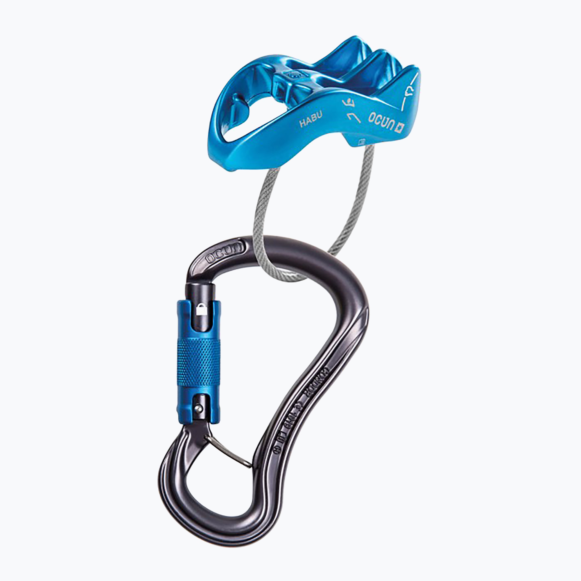 Kit di assicurazione Ocun Belay Condor Triplet/Hurry blu (Belay Set Condor Triplet/Hurry 4717)