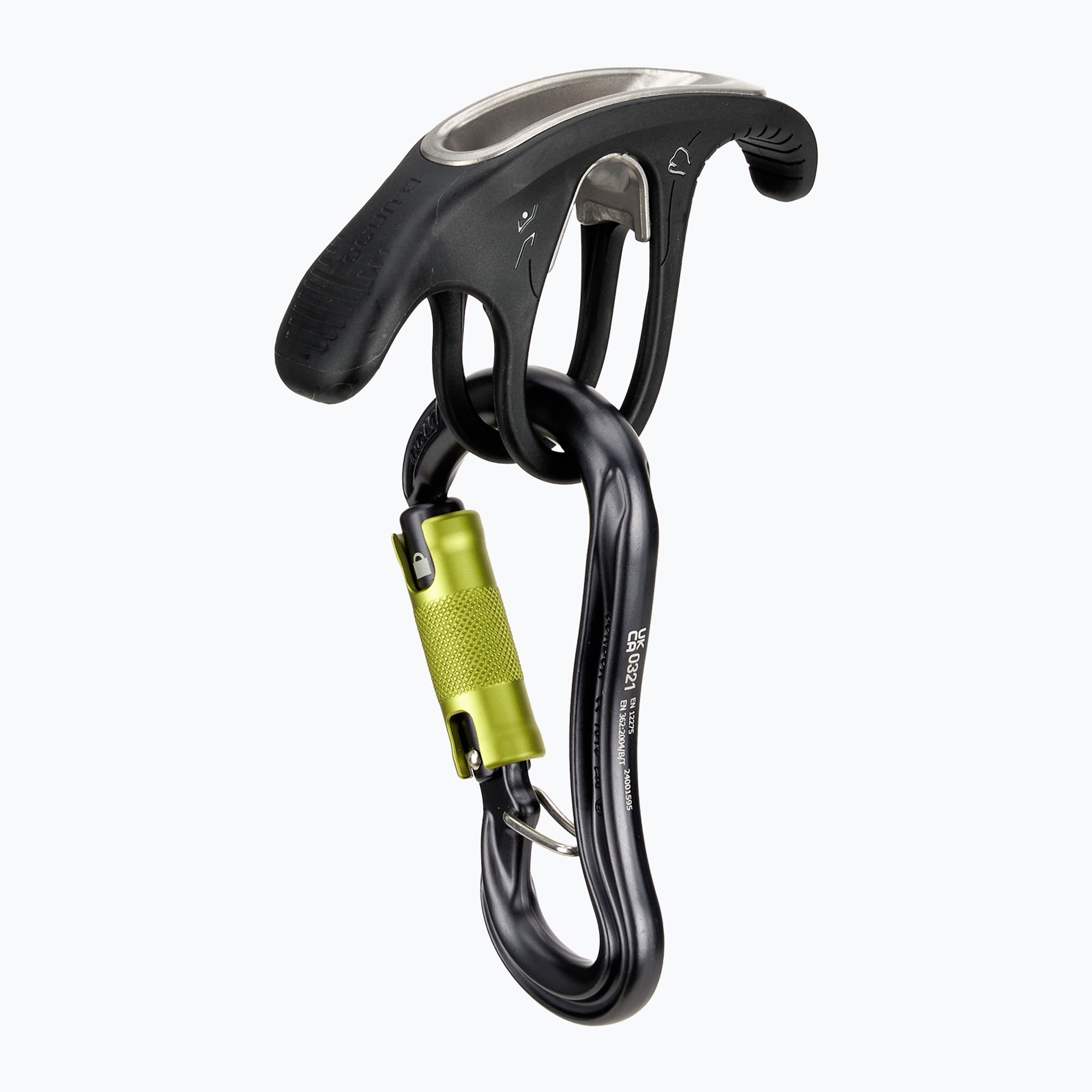 Ocun Belay Condor Twist/Bow Kit di assicurazione 5506 nero (Belay Set Condor Twist/Bow 5506)