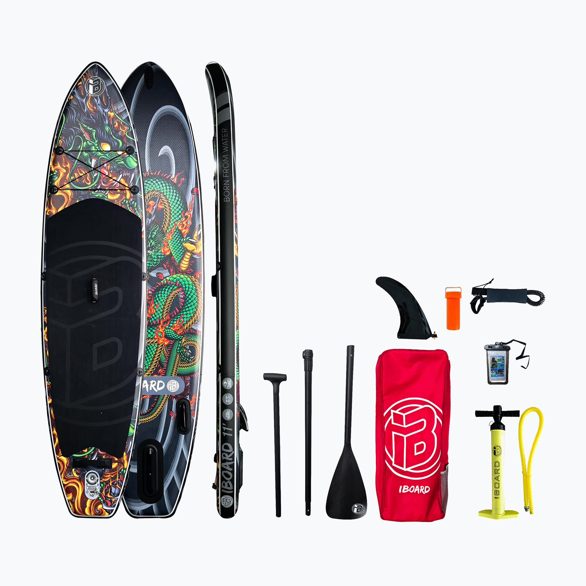 Tavola da SUP iBoard Green Dragon 11'