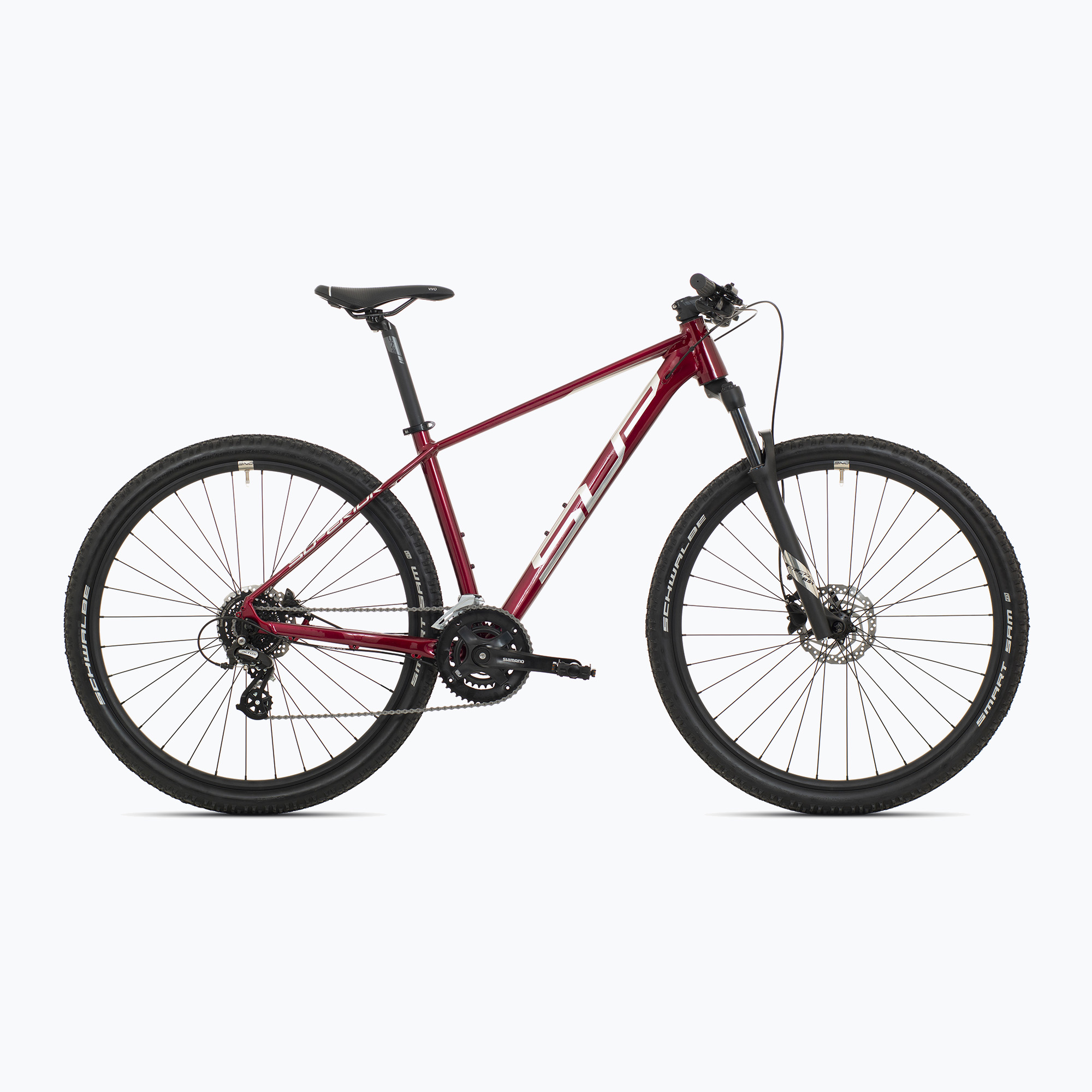 Superior XC 819 rosso scuro lucido/argento mountain bike (16.0" (S)) (XC 819 801.2022.29085)