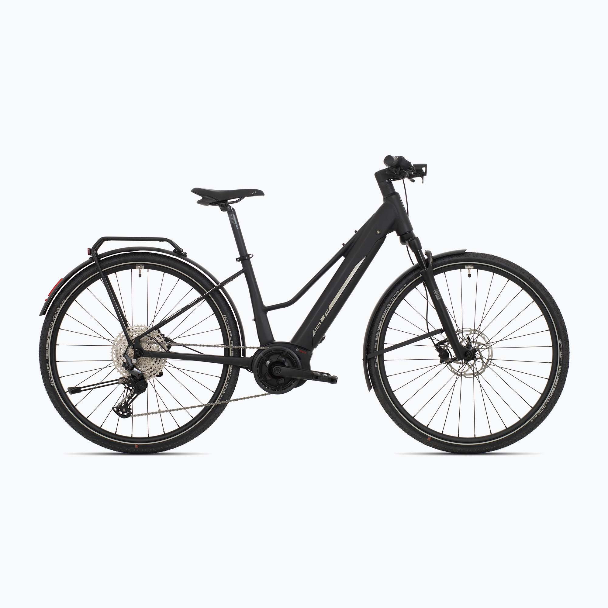 Bicicletta elettrica Superior eXR 6090 BL Touring 36V 625Wh nero opaco/argento cromato (16.5" (S)) (eXR 6090 BL Touring 801.2022.78014)
