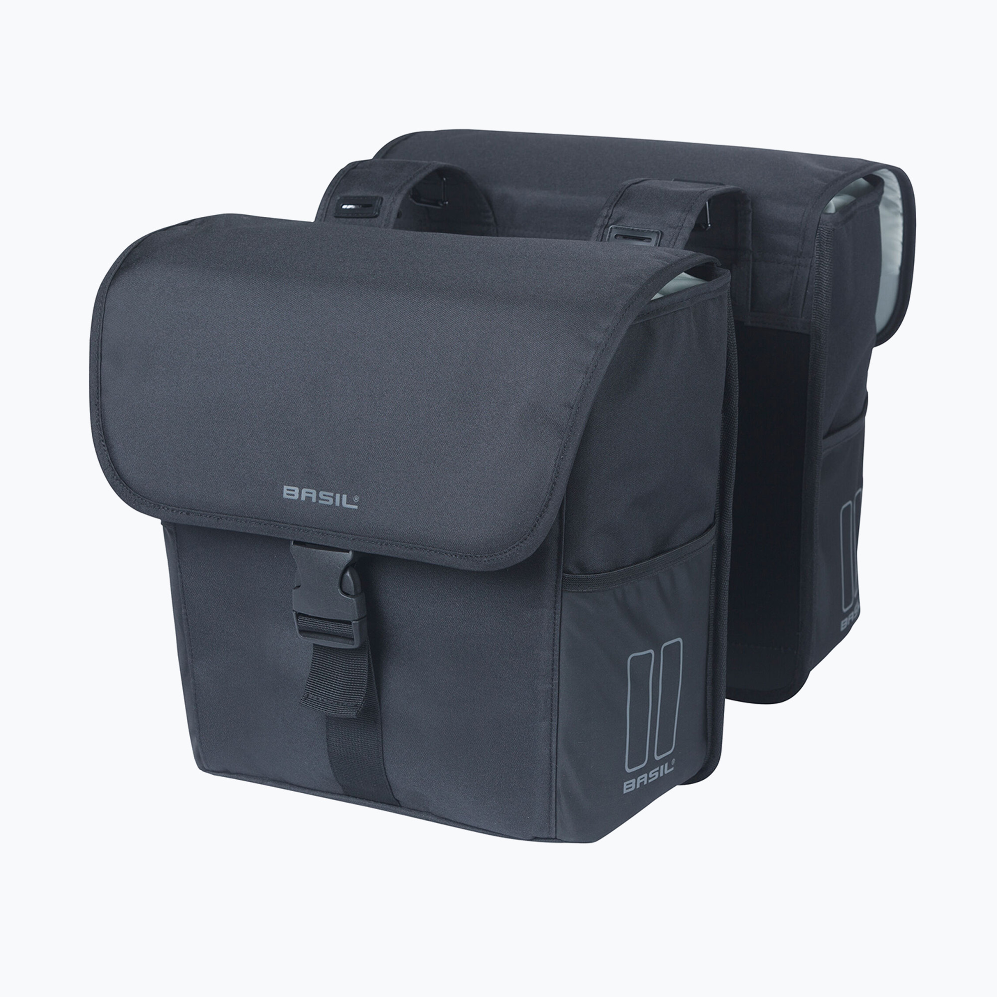 Basil Go Double Bag borsa da bici 32 l nero pieno (32 L) (Go Double Bag B-18468)
