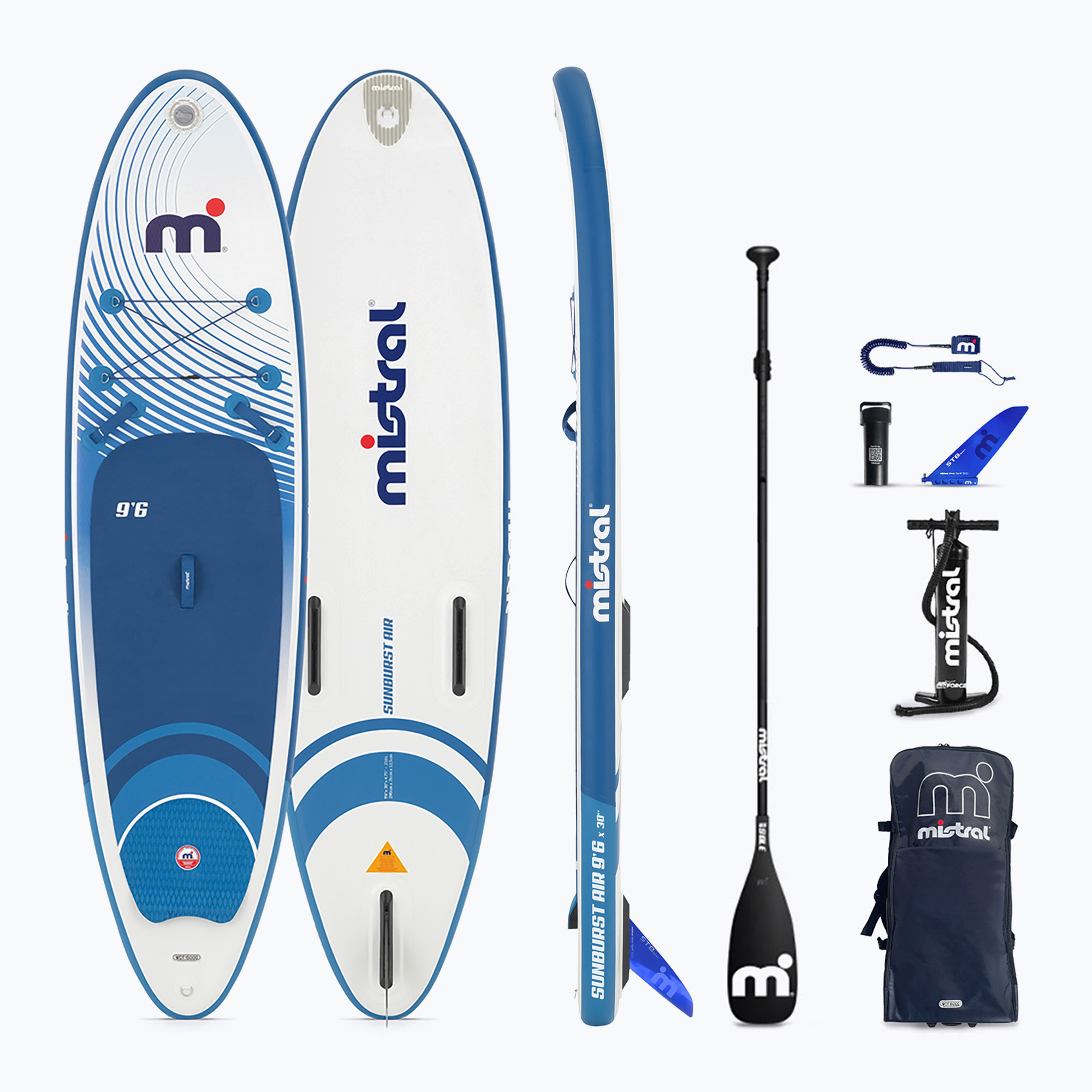 Tavola da SUP Mistral Sunbusrt Air 9'6 bianco/blu (290 cm) (Sunbusrt Air SUP 1103031102139)