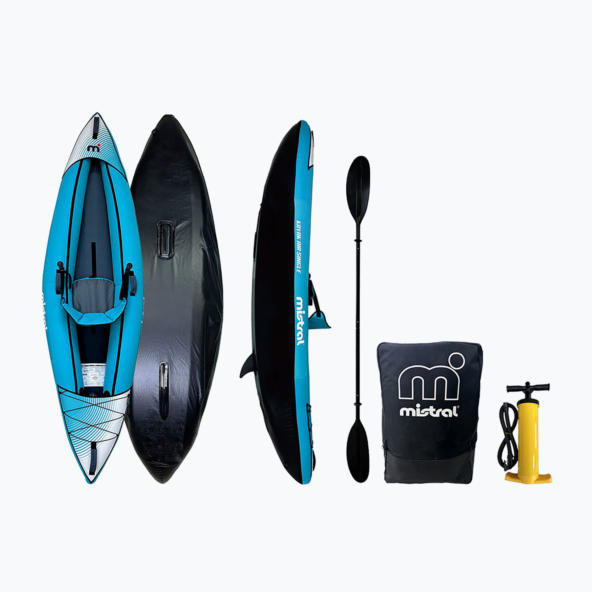 Mistral Air Single 305 cm kayak gonfiabile per 1 persona (305 x 95 cm) (Air Single 1905352102426)