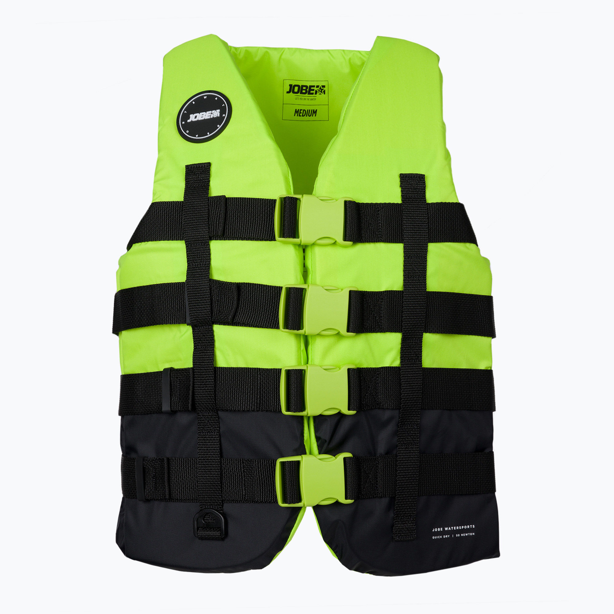 Gilet di salvataggio a 4 fibbie JOBE lime (3XL (70 kg+)) (4 Buckle Life Vest 244823001)