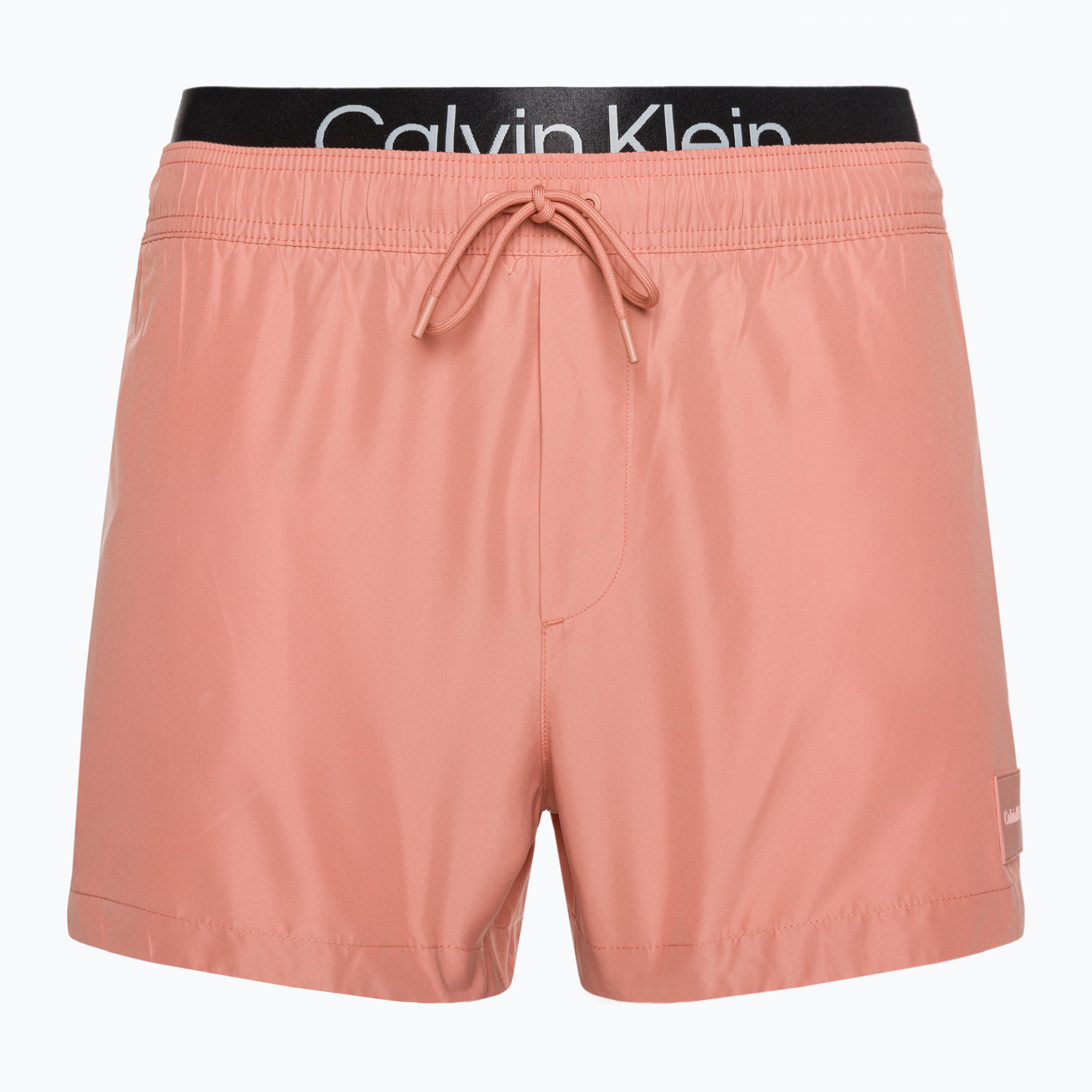 Pantaloncini da bagno Calvin Klein Double Wb rosa uomo (XL) (Short Double Wb KM0KM00920TL6)