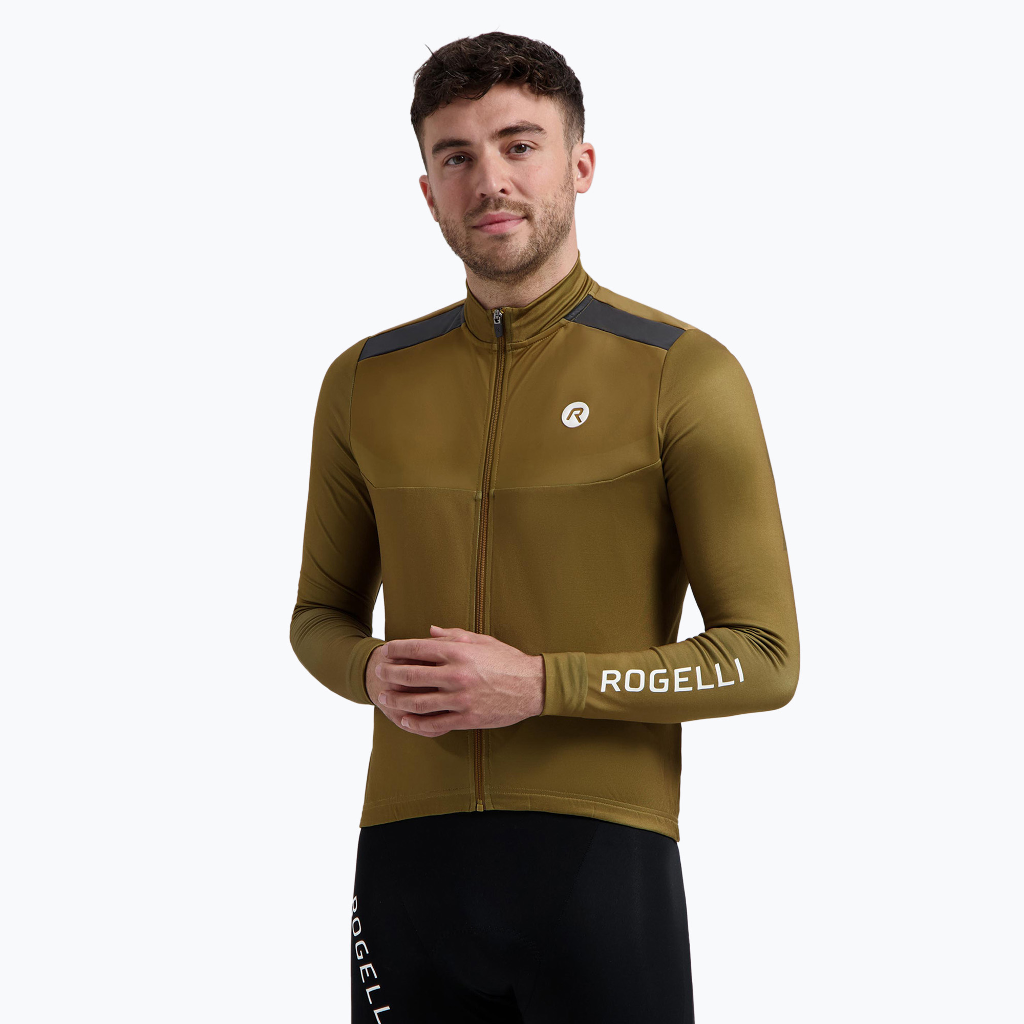 Manica lunga ciclismo uomo Rogelli Mono marrone (XL) (Mono ROG352422)