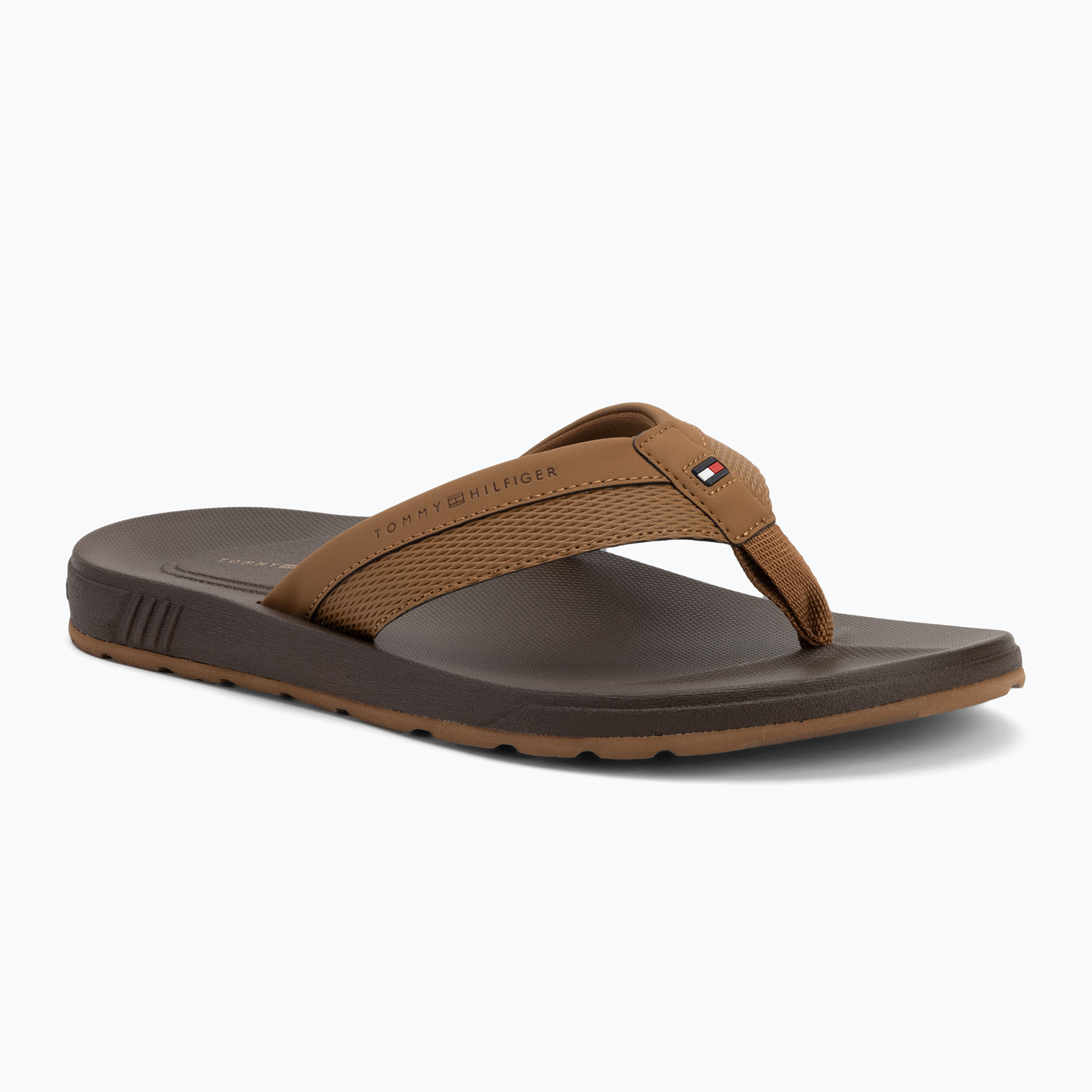 Tommy Hilfiger Molded Beach Sandal desert khaki infradito da uomo (40 EU) (Molded Beach Sandal FM0FM05361GWJ)