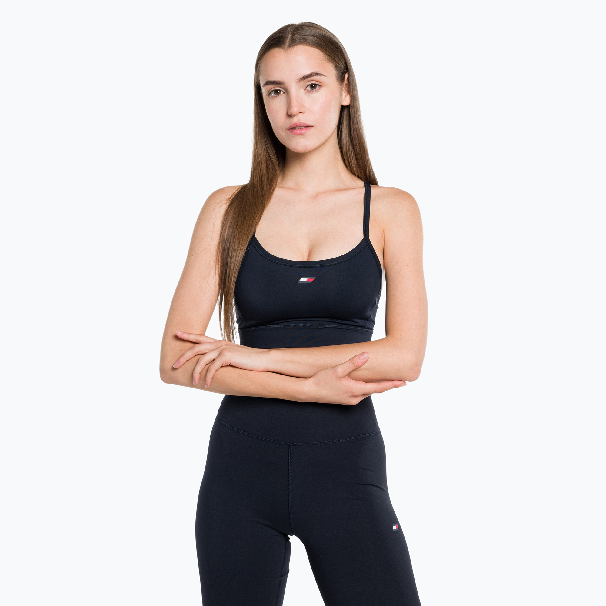 Reggiseno fitness Tommy Hilfiger Essentials Low Int blu (XS) (Essentials Low Int S10S101630DW5)